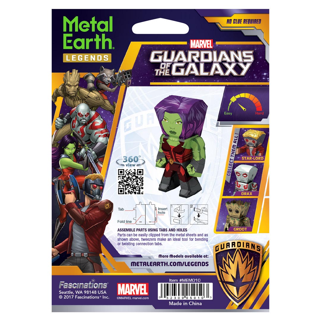 Metal Earth Guardians of the Galaxy Gamora MEM010 Modellbausatz Puzzle DIY Bausatz präzise gelasert stabil langlebig