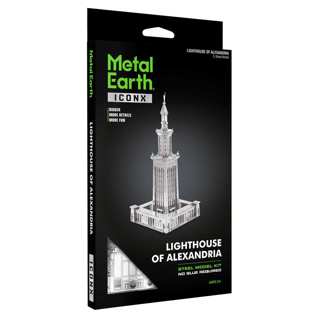 Metal Earth Premium Series Lighthouse of Alexandria ICX026 Modellbausatz Puzzle DIY Bausatz präzise gelasert stabil langlebig
