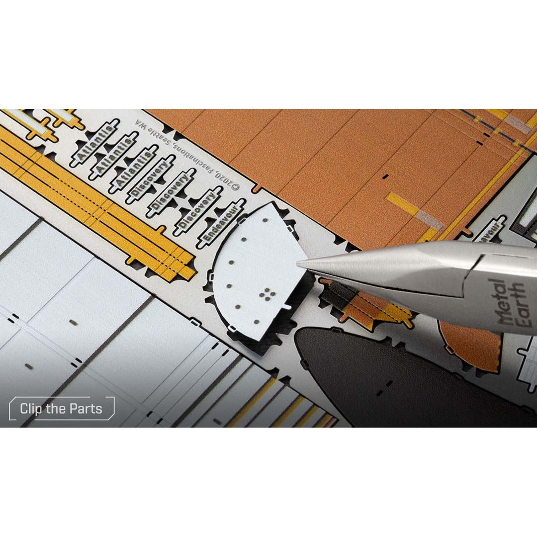 Metal Earth Premium Series Space Shuttle Launch Kit ICX227 Modellbausatz Puzzle DIY Bausatz präzise gelasert stabil langlebig