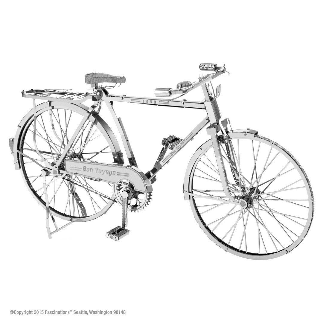 Metal Earth Premium Series Bon Voyage Bicycle ICX020 Modellbausatz Puzzle DIY Bausatz präzise gelasert stabil langlebig