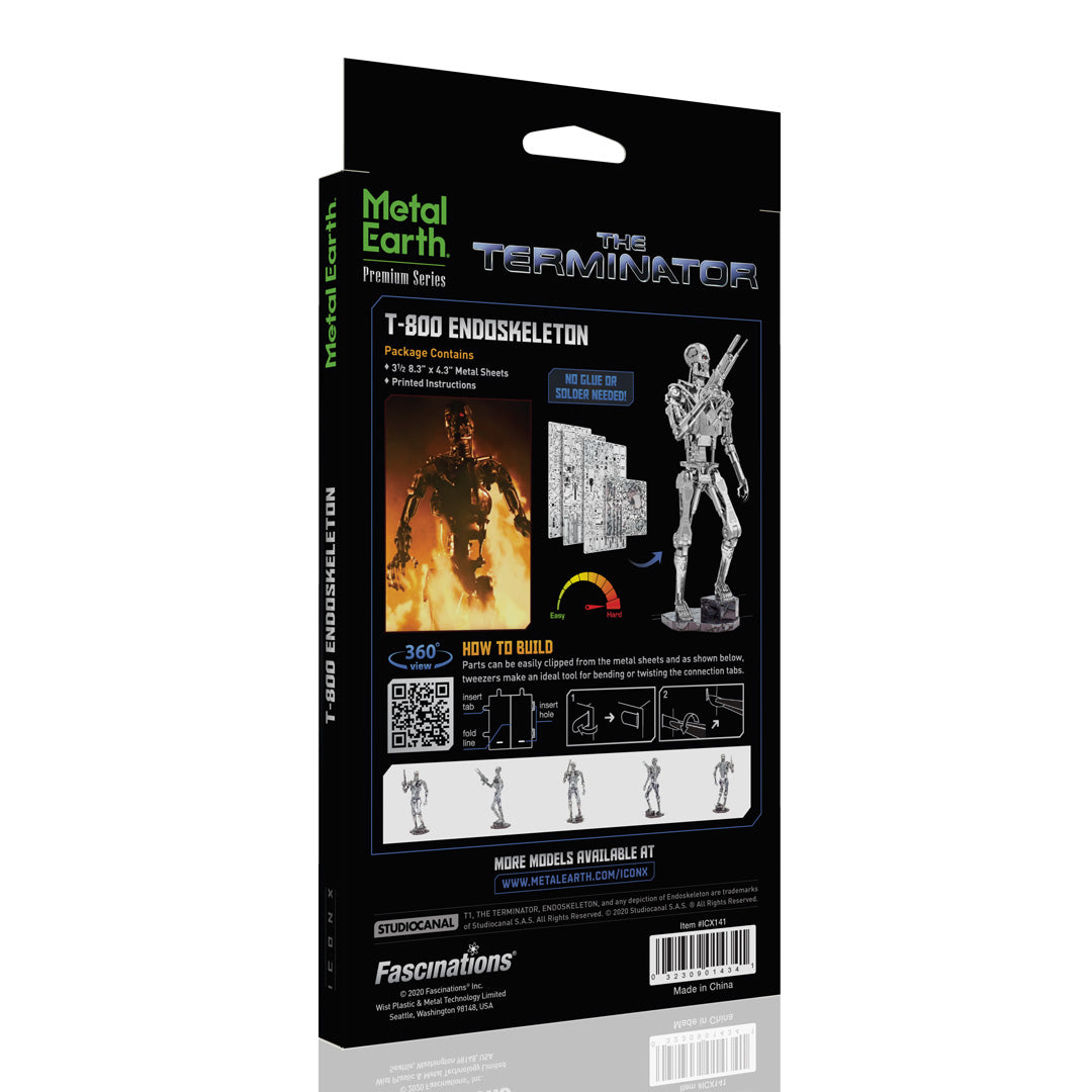 Metal Earth Premium Series Terminator - T-800 Endoskeleton ICX141 Modellbausatz Puzzle DIY Bausatz präzise gelasert stabil langlebig