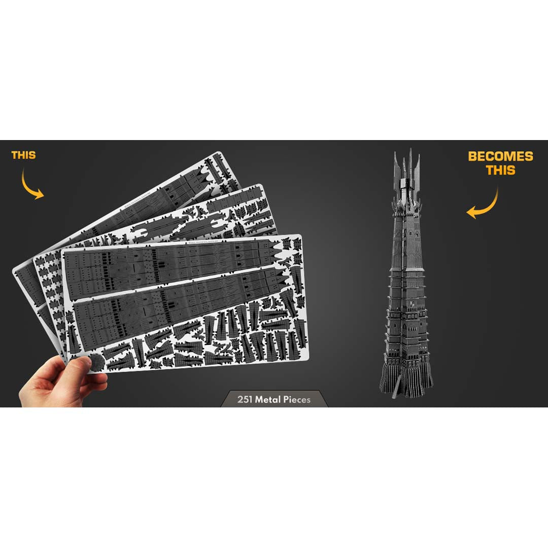 Metal Earth Premium Series Herr der Ringe - Orthanc ICX236 Modellbausatz Puzzle DIY Bausatz präzise gelasert stabil langlebig