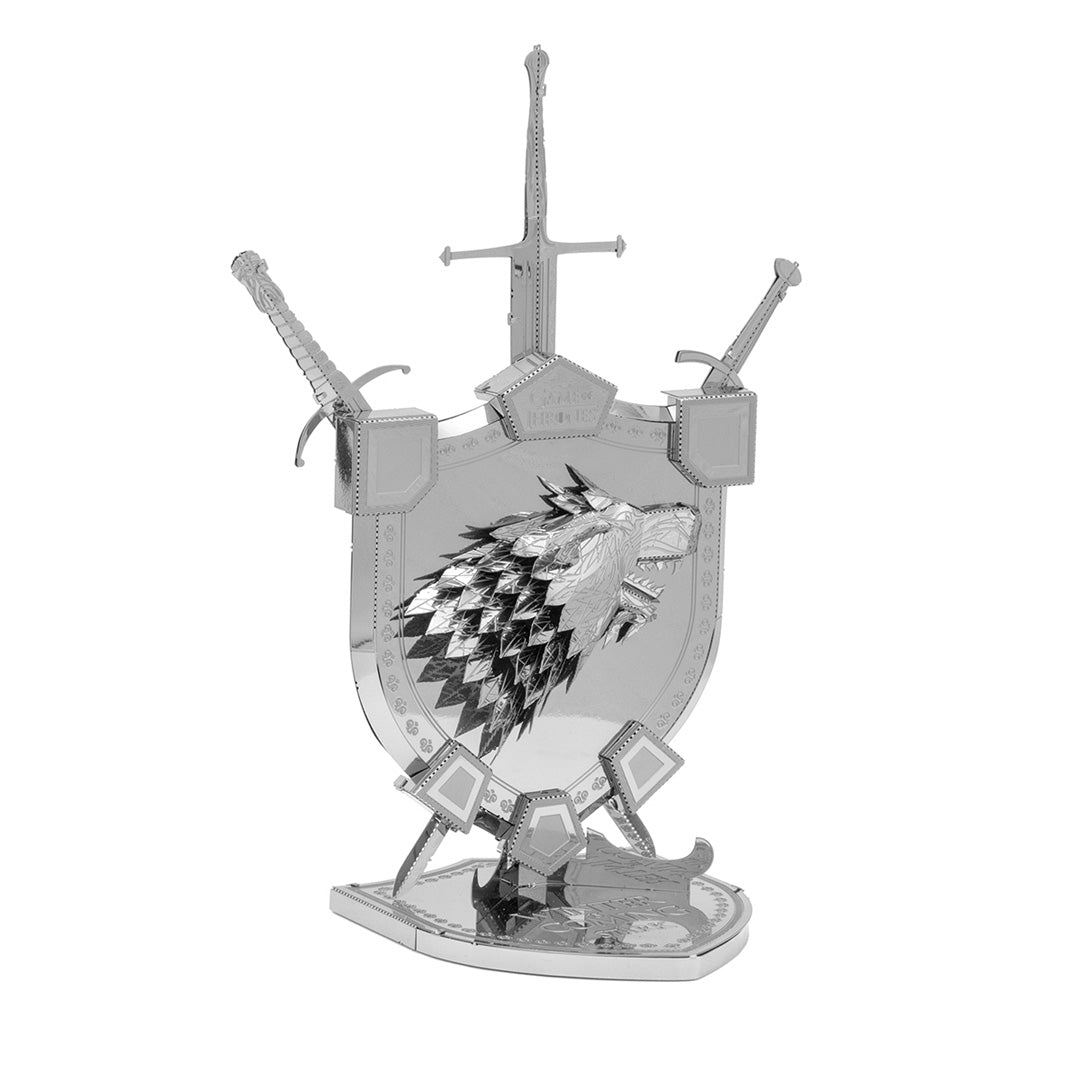 Metal Earth Premium Series Game of Thrones: House Stark Sigil ICX125 Modellbausatz Puzzle DIY Bausatz präzise gelasert stabil langlebig