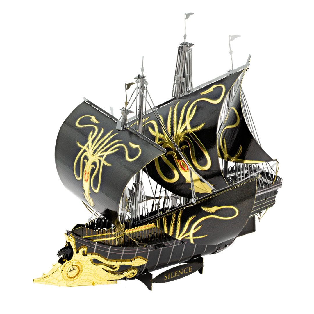Metal Earth Premium Series Game of Thrones: Greyjoy Ship Silence ICX126 Modellbausatz Puzzle DIY Bausatz präzise gelasert stabil langlebig