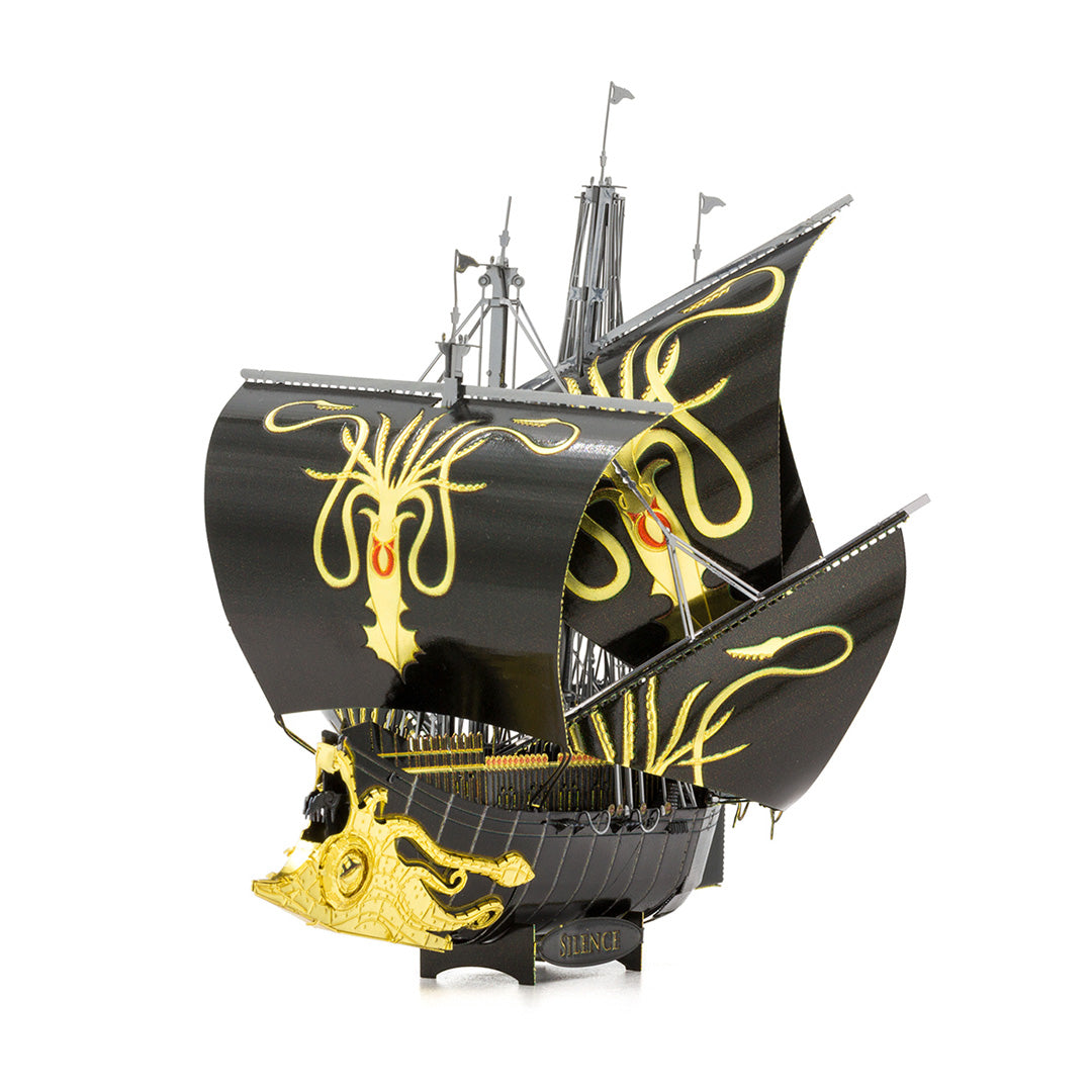 Metal Earth Premium Series Game of Thrones: Greyjoy Ship Silence ICX126 Modellbausatz Puzzle DIY Bausatz präzise gelasert stabil langlebig