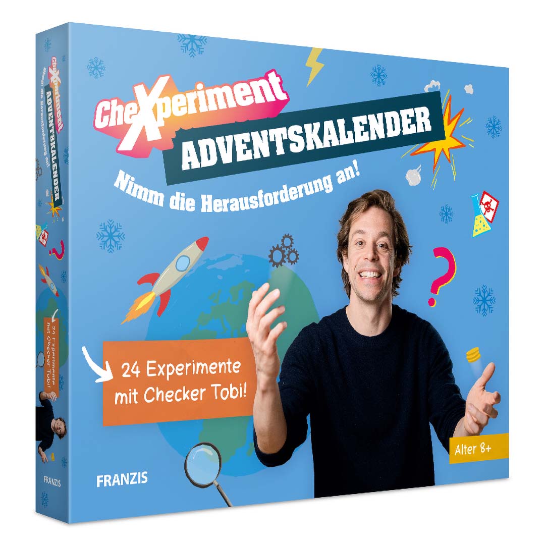 Adventskalender CHEXPERIMENT mit Checker-Tobi Weihnachtskalender Experimente für Kinder Franzis