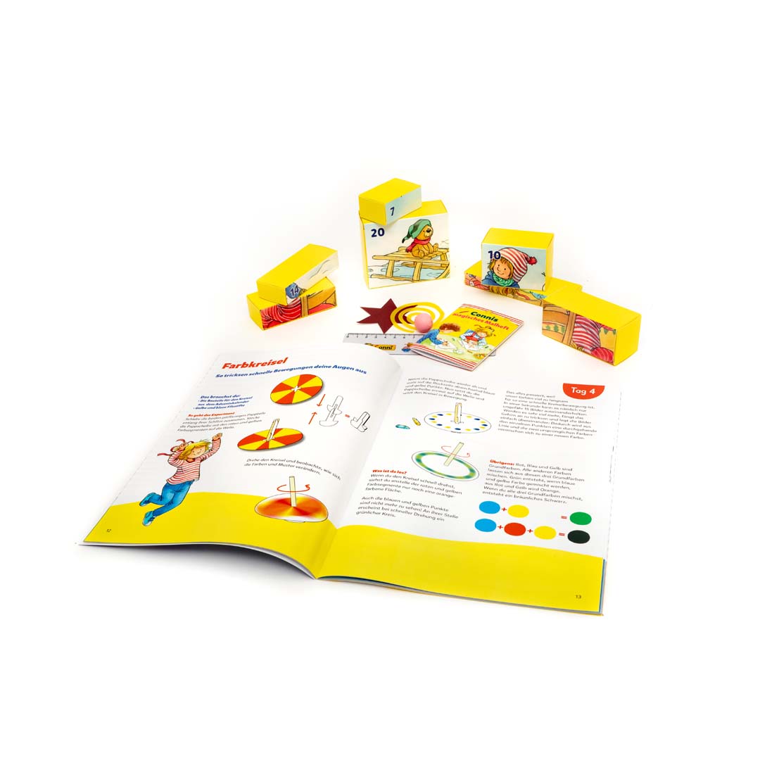 Adventskalender MEINE Freundin Conni Weihnachtskalender Experimentier-Set für Kinder Franzis