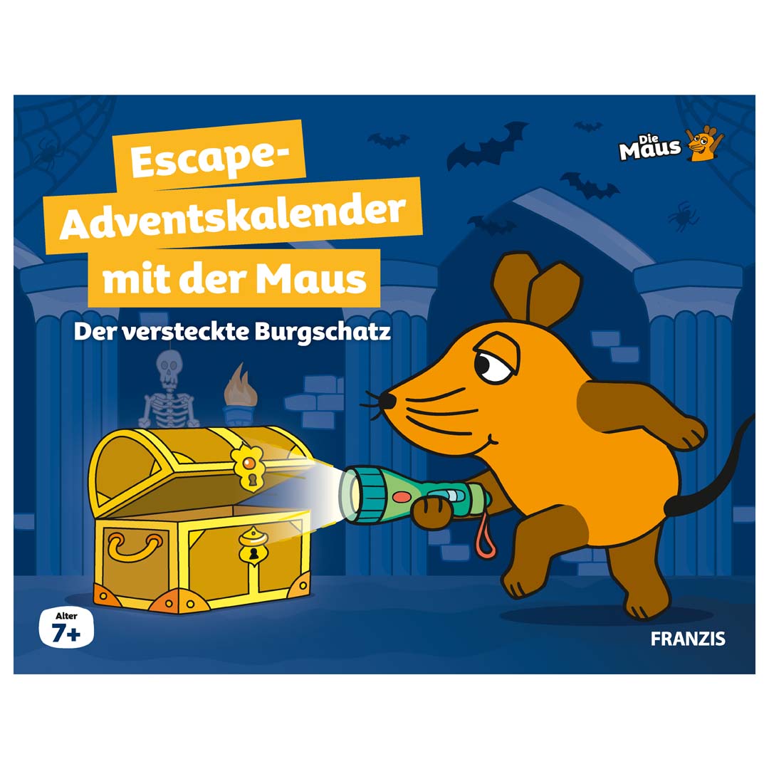 Adventskalender mit der MAUS Escape Der versteckte Burgschatz Weihnachtskalender Rätsel-Spaß Franzis