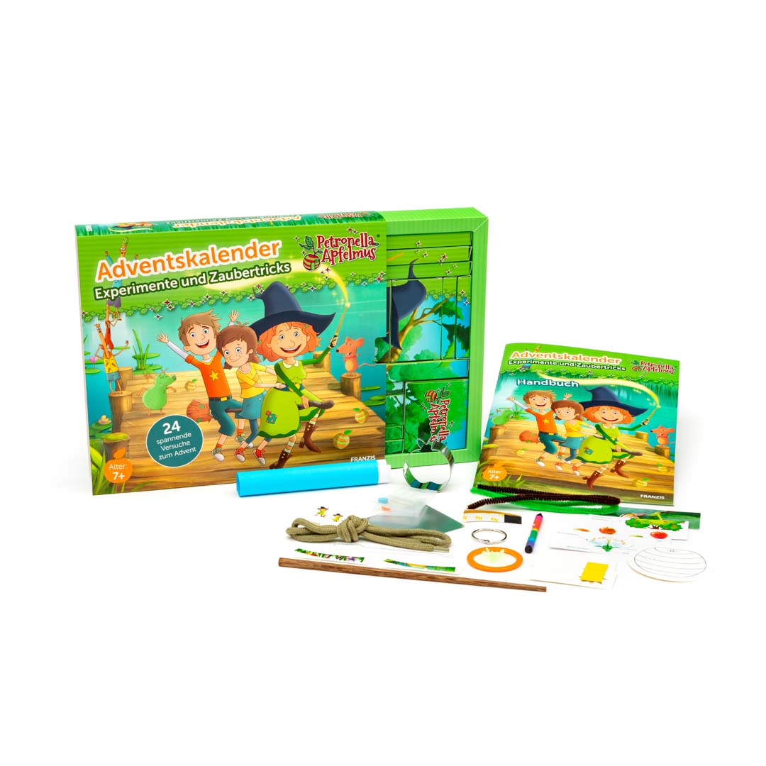 Adventskalender PETRONELLA Apfelmus Weihnachtskalender für kleine Hexen und Zauberer Franzis
