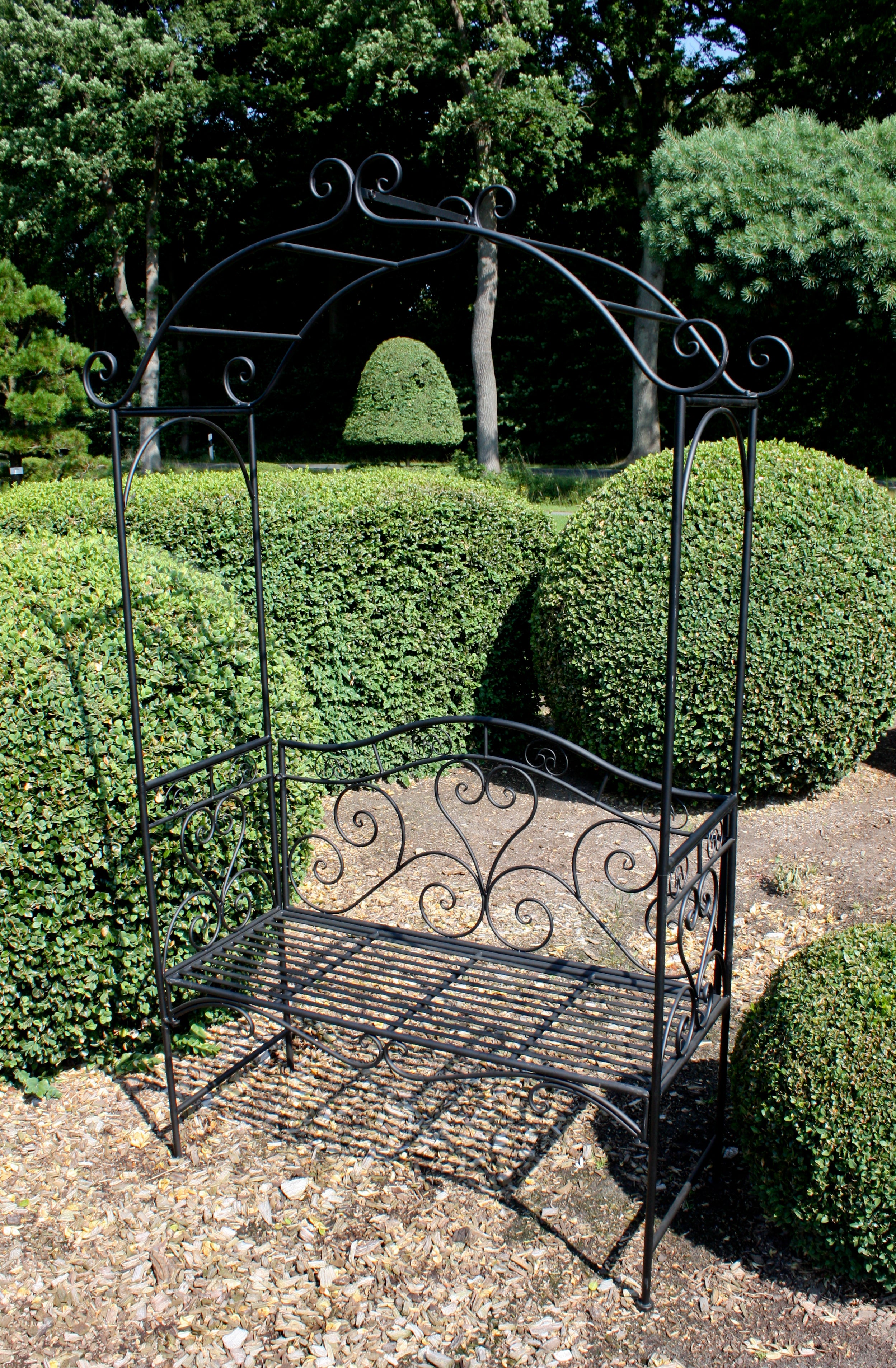 Bank mit Rosenbogen COLIMA Gartenbank Rankhilfe Spalier Garden Pleasure