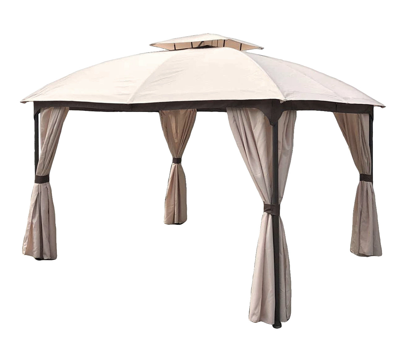 Pavillon PIRES Gartenzelt Pergola Garden Pleasure stabil wasserabweisend Outdoor mit Seitenschals