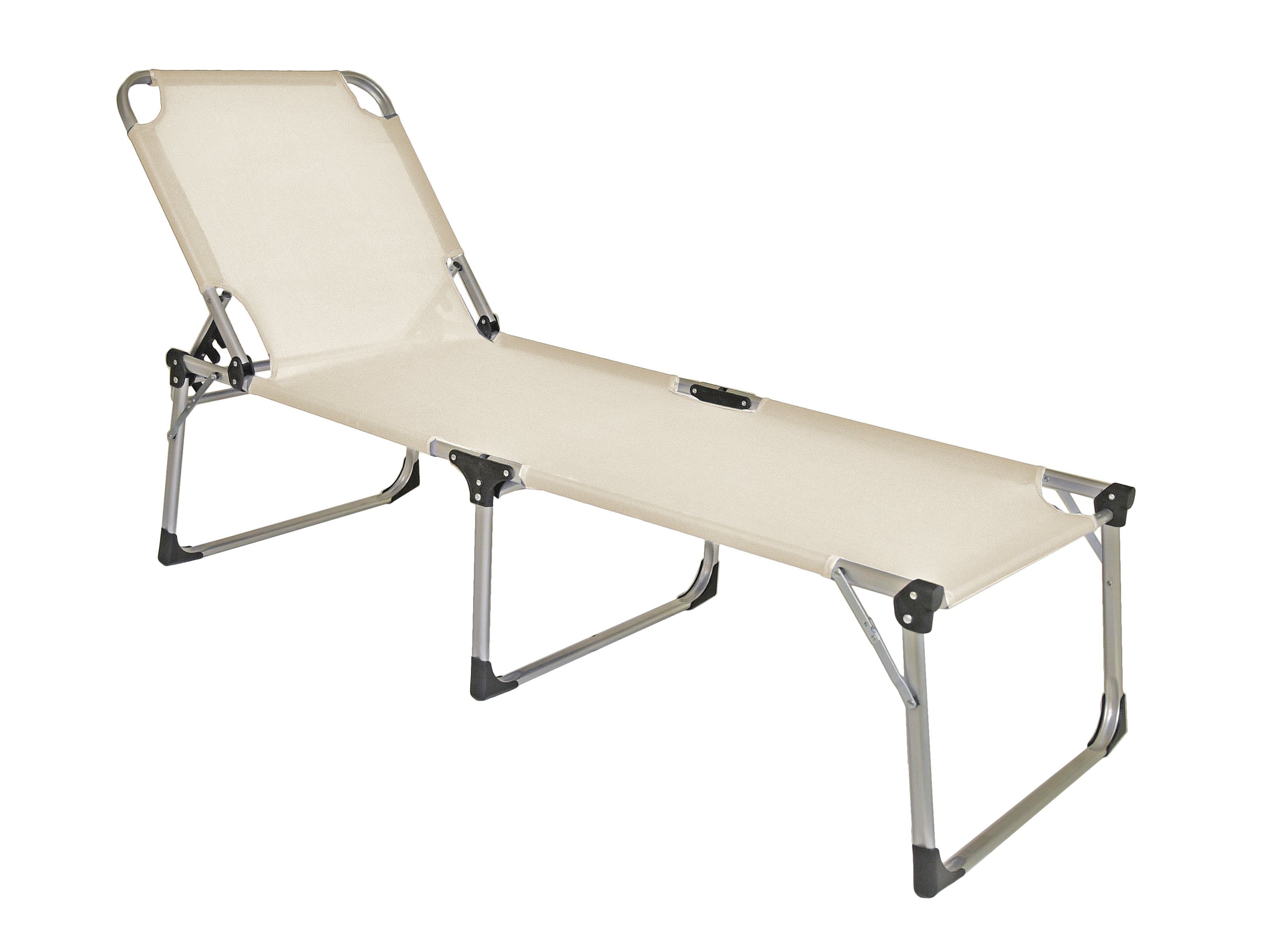 XXL Sonnenliege ABACO Gartenliege Dreibeinliege Relaxliege Garden Pleasure beige