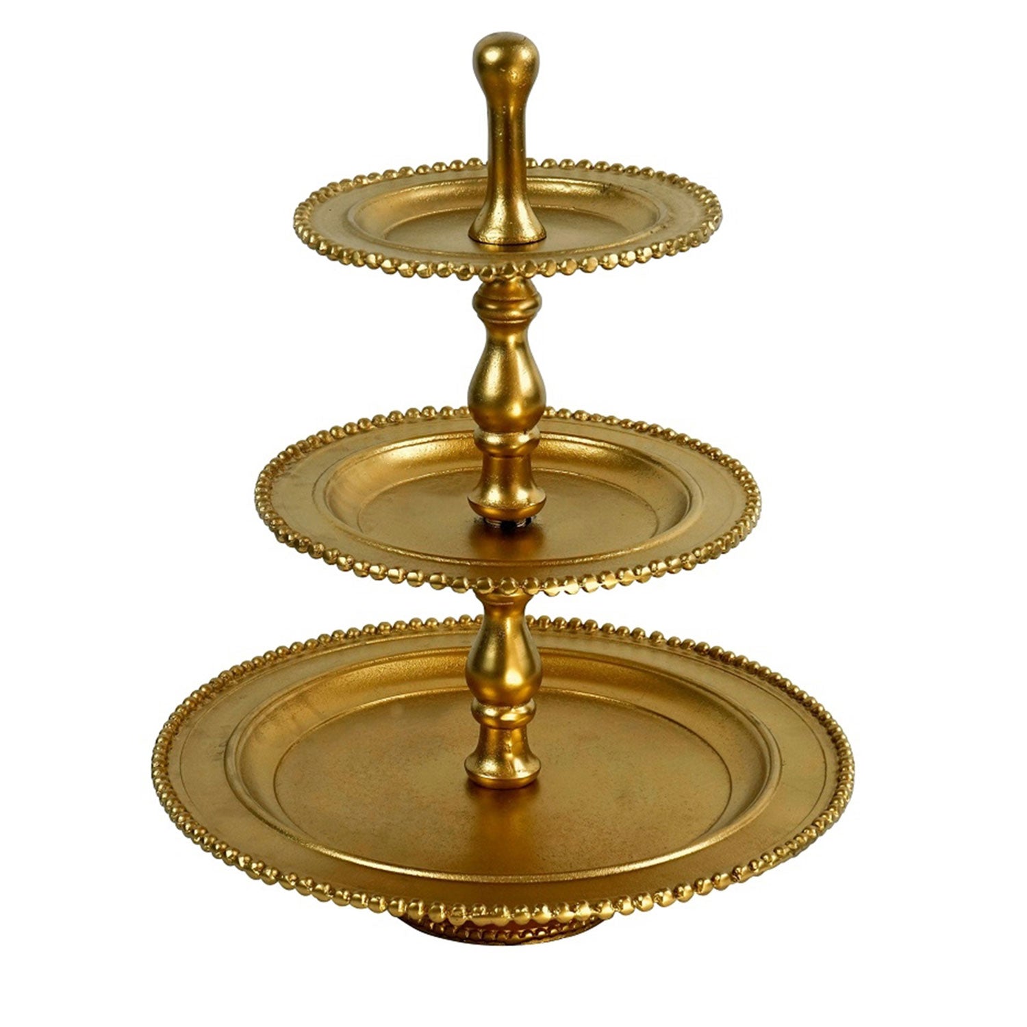 Etagere groß 3-stöckig – Deko Etagere in Gold oder Silber für Tisch, Sideboard & Festtafel