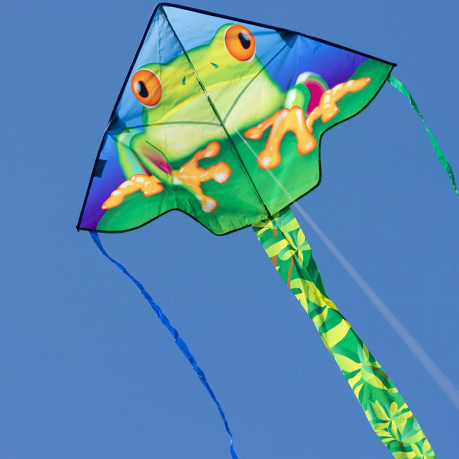 Kinderdrachen Einleiner Drachen HQ Simple Flyer Froggy 120 cm Flugdrache