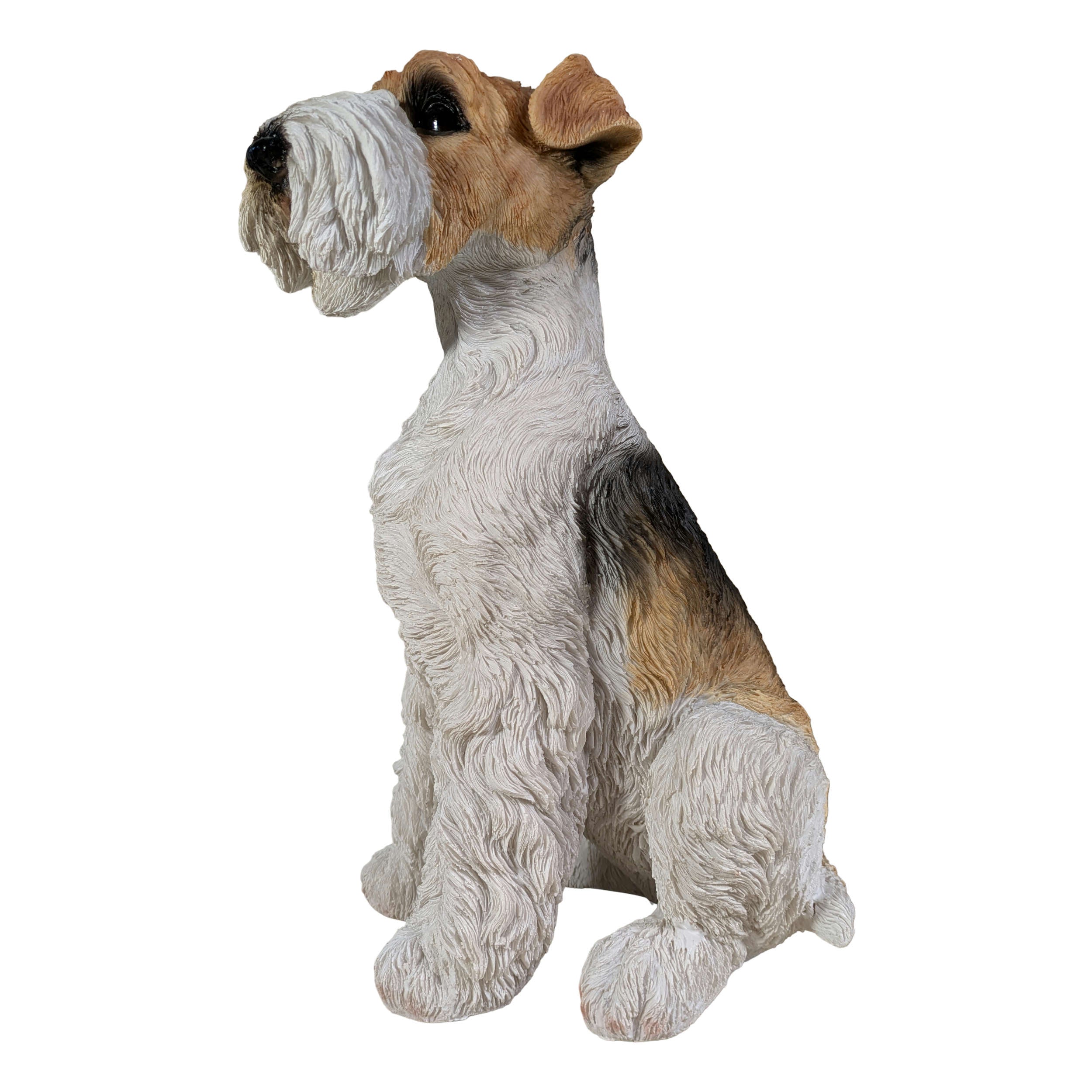 Hundefigur Foxterrier Figur Hund Deko Hund Hundefigur Garten lebensecht