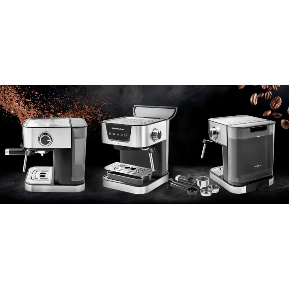 Tescoma PRESIDENT Siebträger Espressomaschine 19 bar, 1,5 l, 1050 W