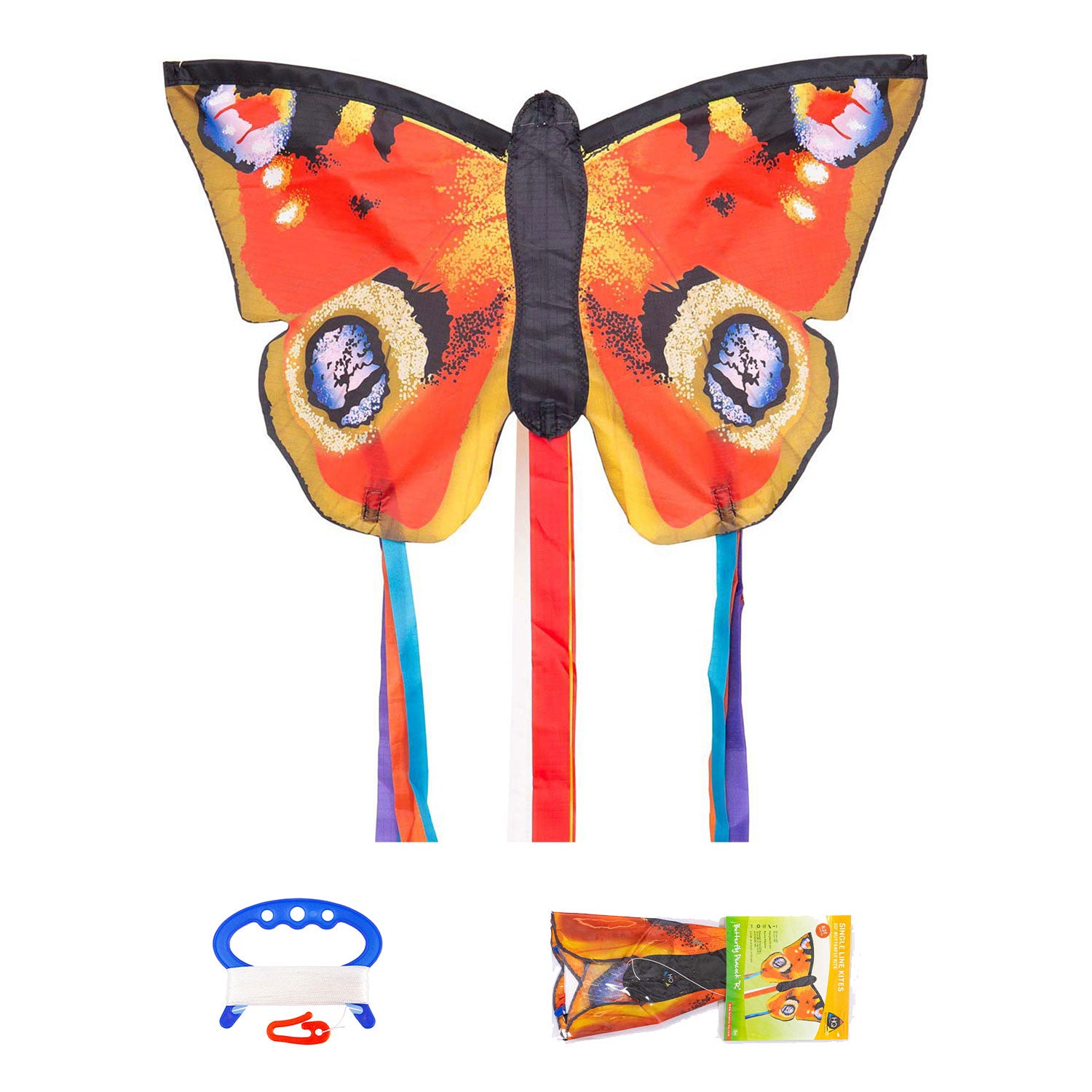 Kinderdrachen Einleiner HQ Butterfly Kite Peacock R Schmetterling HQ Drachen