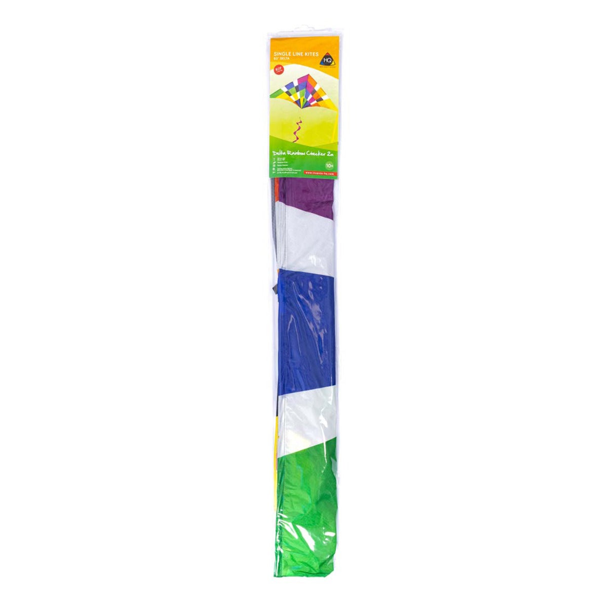 Kinderdrachen Einleiner Drachen HQ Delta Rainbow Checker 210 cm Flugdrache