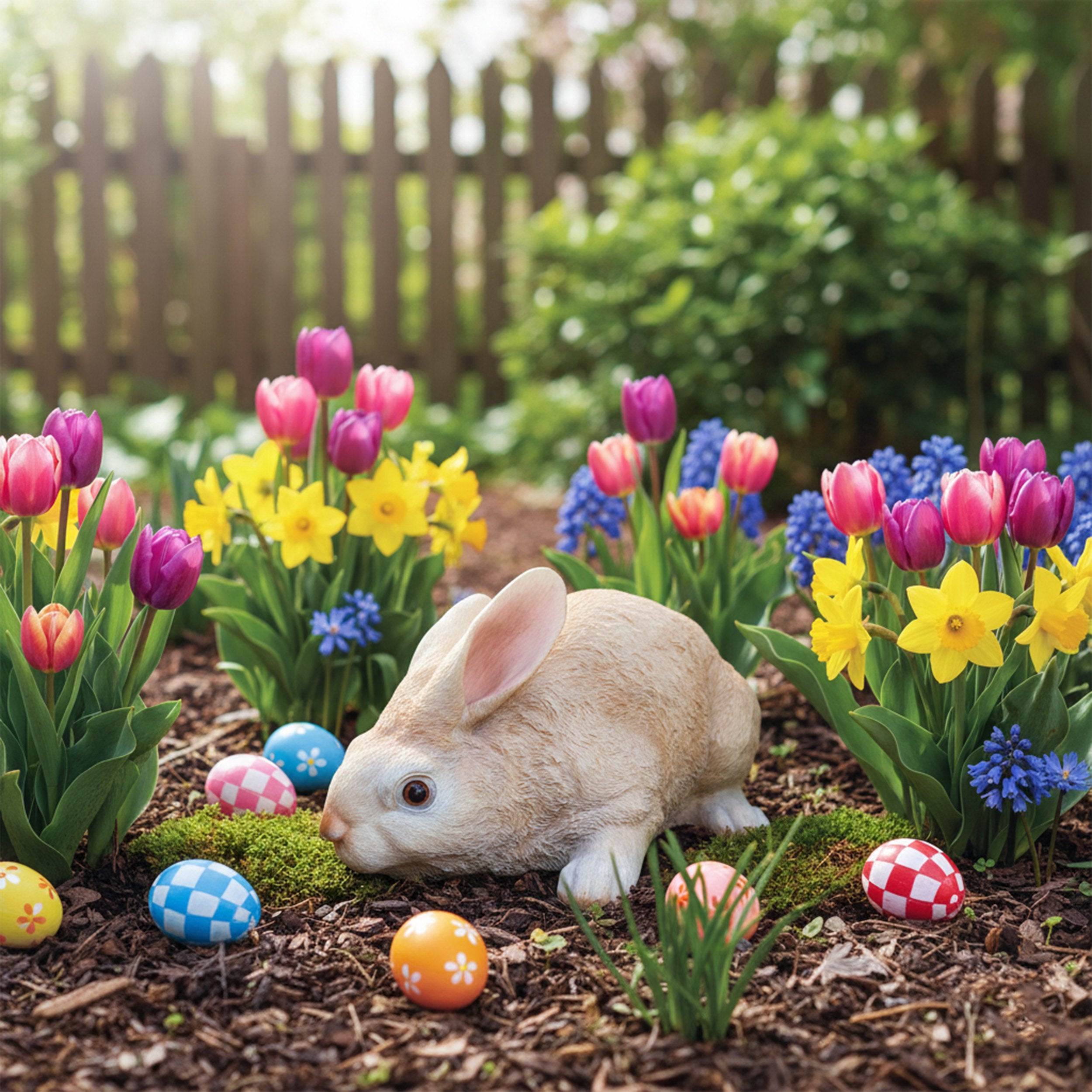 Hasenfigur Hasenfamilie – Deko Hase als Osterdeko Hase für Garten & Zuhause, Kind Mutter Vater