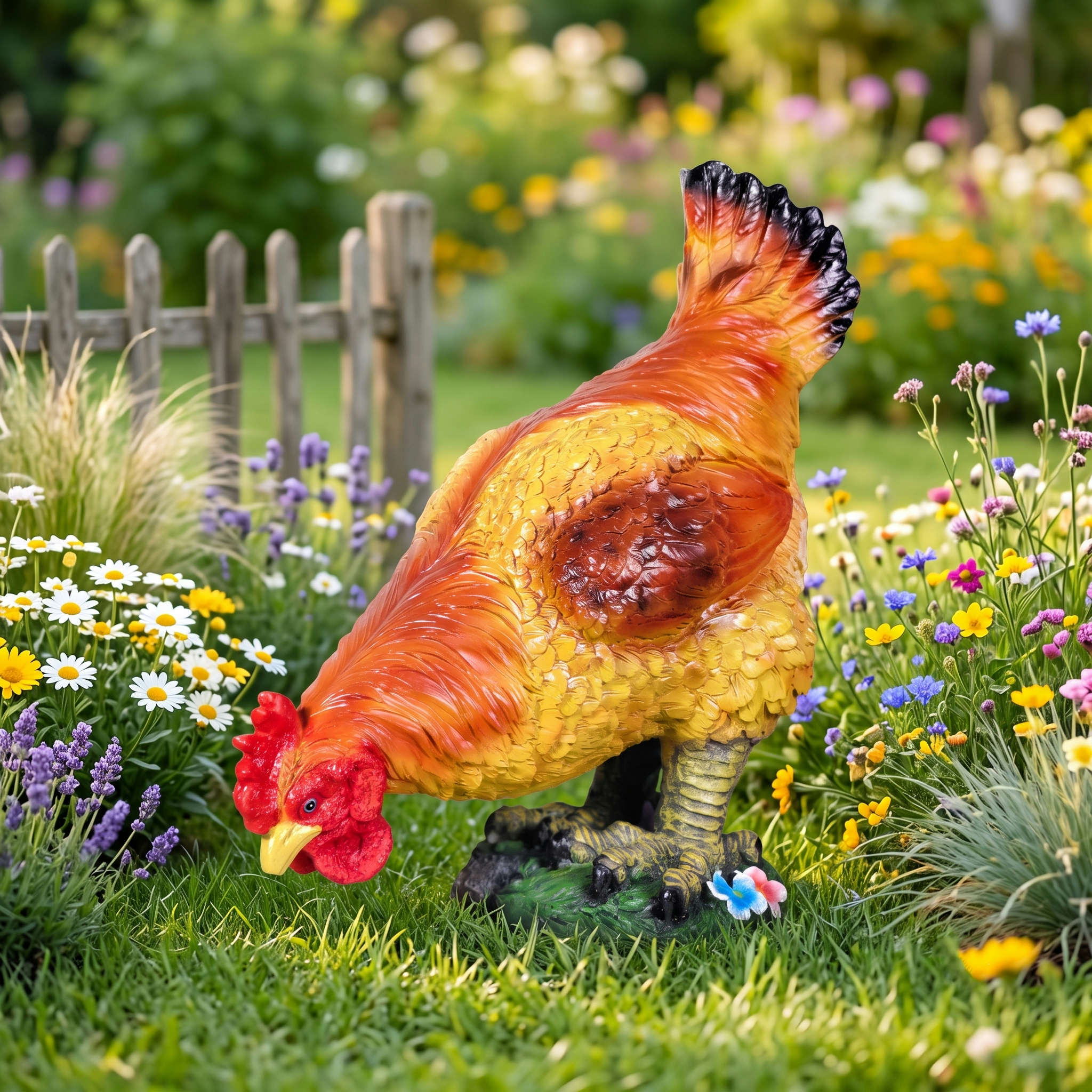 Deko Huhn groß Deko Hühner für draußen Gartendeko Hühner lebensechte Deko Henne