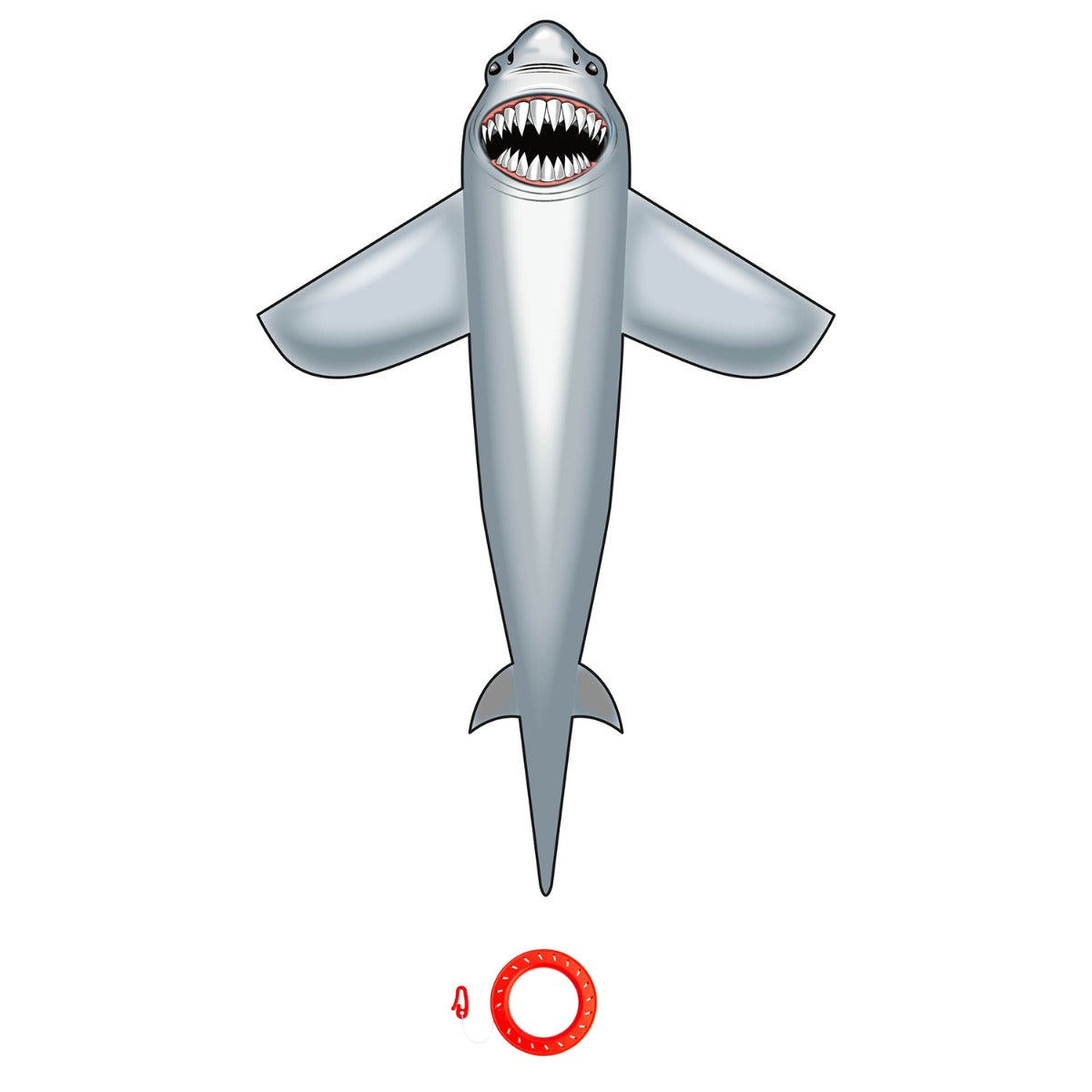 Kinderdrachen Einleiner Drachen HQ Great White Shark 7 Flugdrache