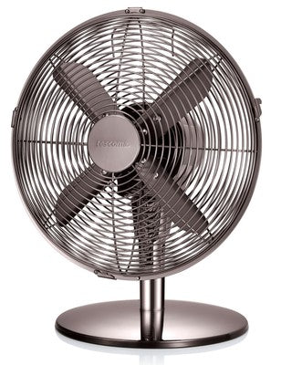 Tischventilator Tisch Ventilator Retro 35 cm Edelstahl Anthrazit Windmaschine Venti schwenkbar