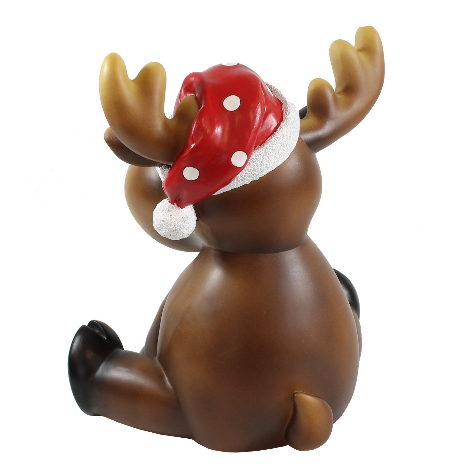 Deko Weihnachtselch Noel Elch Deko Figur Handbemalte Dekofigur aus Polyresin für den Innenbereich