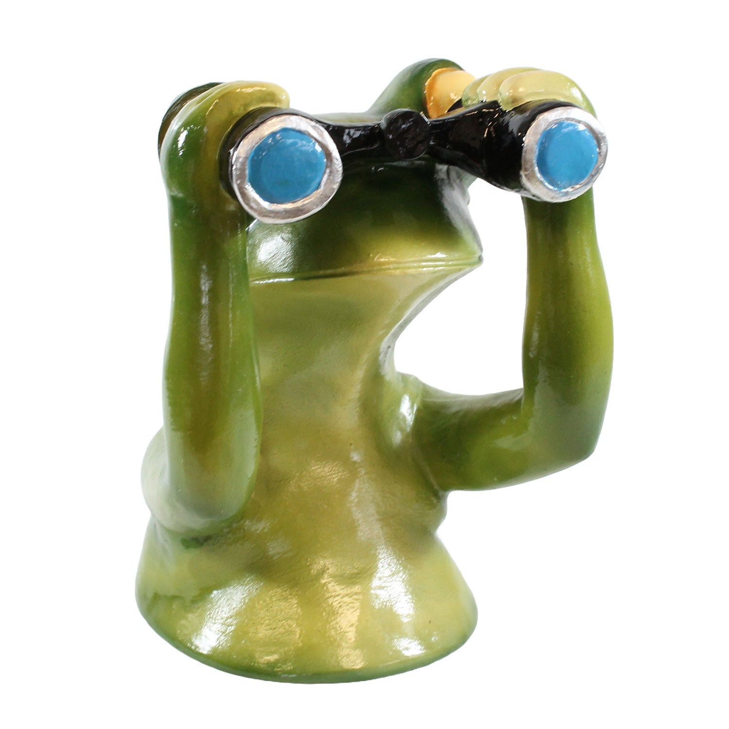 Frosch Figur mit Fernglas Frosch Deko auch als Gartenstecker Frosch Figuren für den Garten