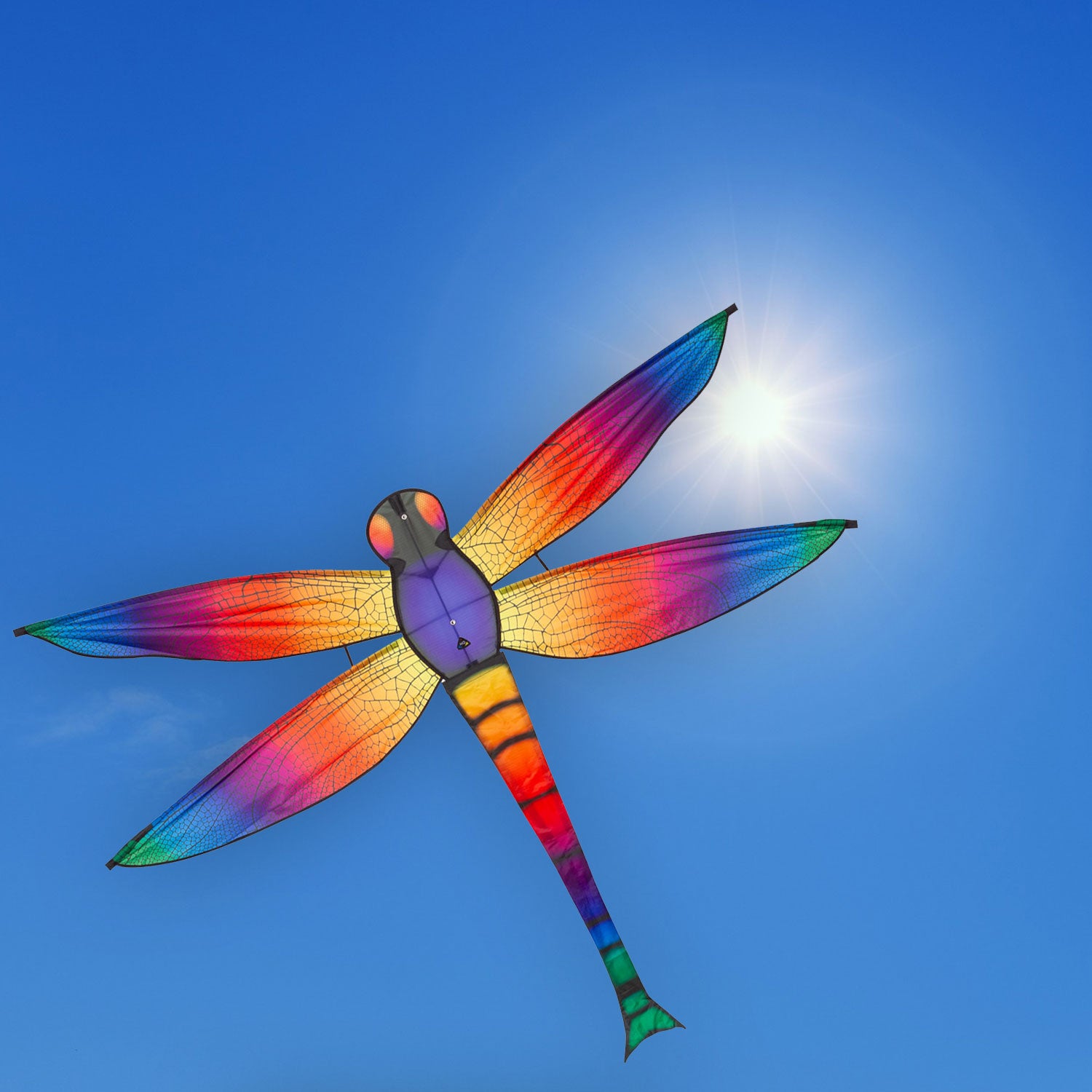 Kinderdrachen Einleiner Drachen HQ Dazzling Dragonfly Kite 140 cm Flugdrache