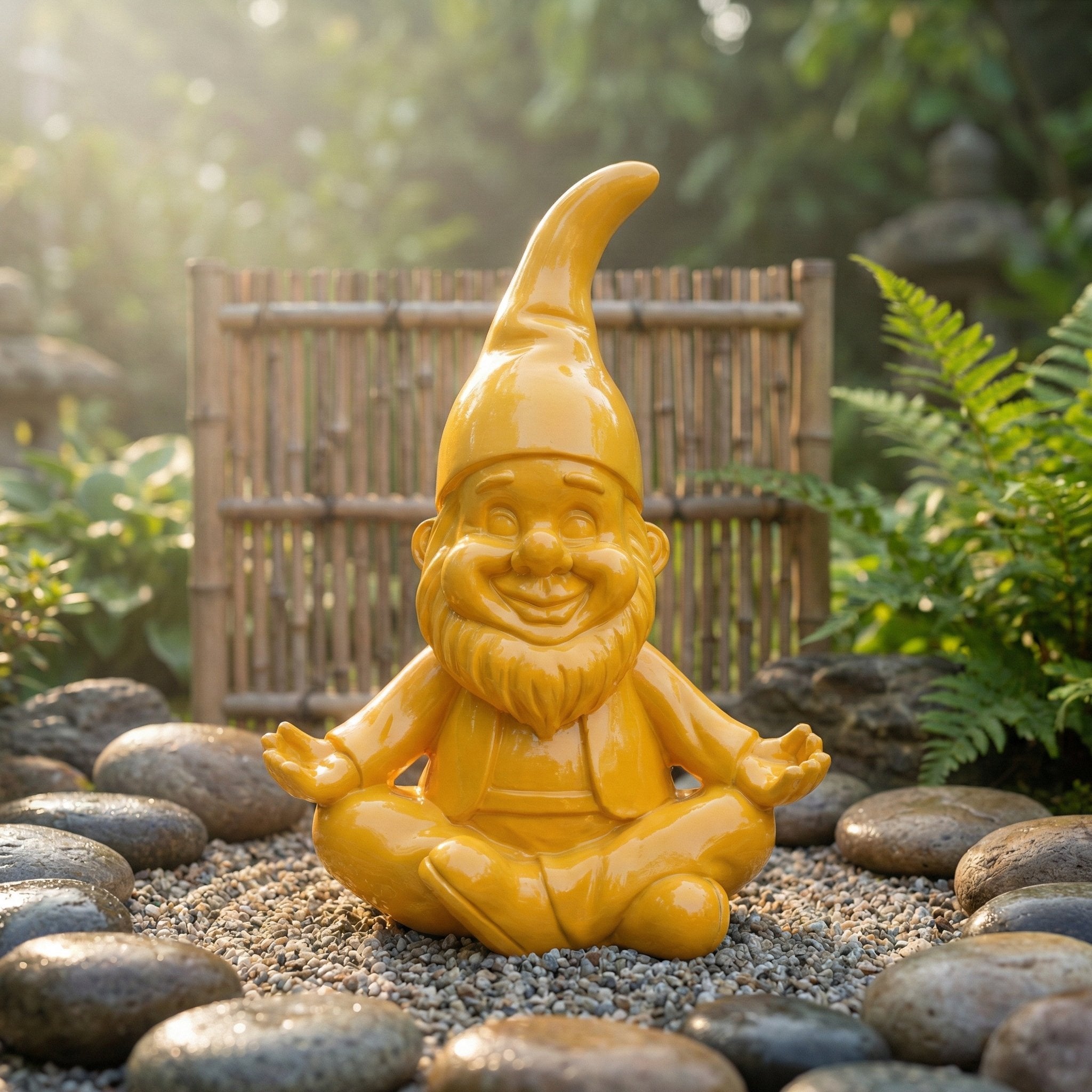 Yoga Gartenzwerg -GartenPoser- Zwerg Deko in Pastell Hochglanz 2 Größen 6 Farben (ZenPoser)
