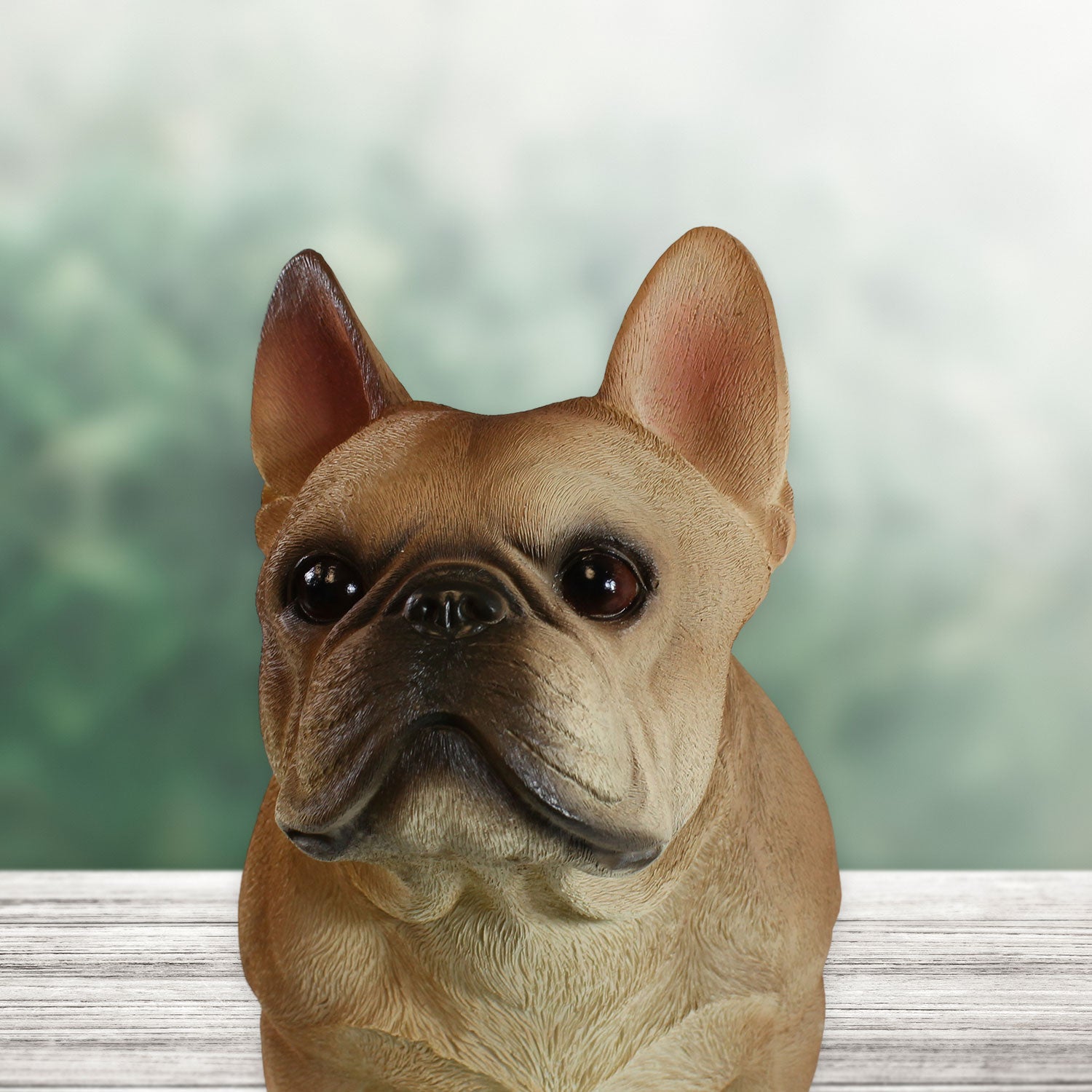 Französische Bulldogge Figur XL Hundefigur lebensecht Gartendeko Hunde Deko stehend