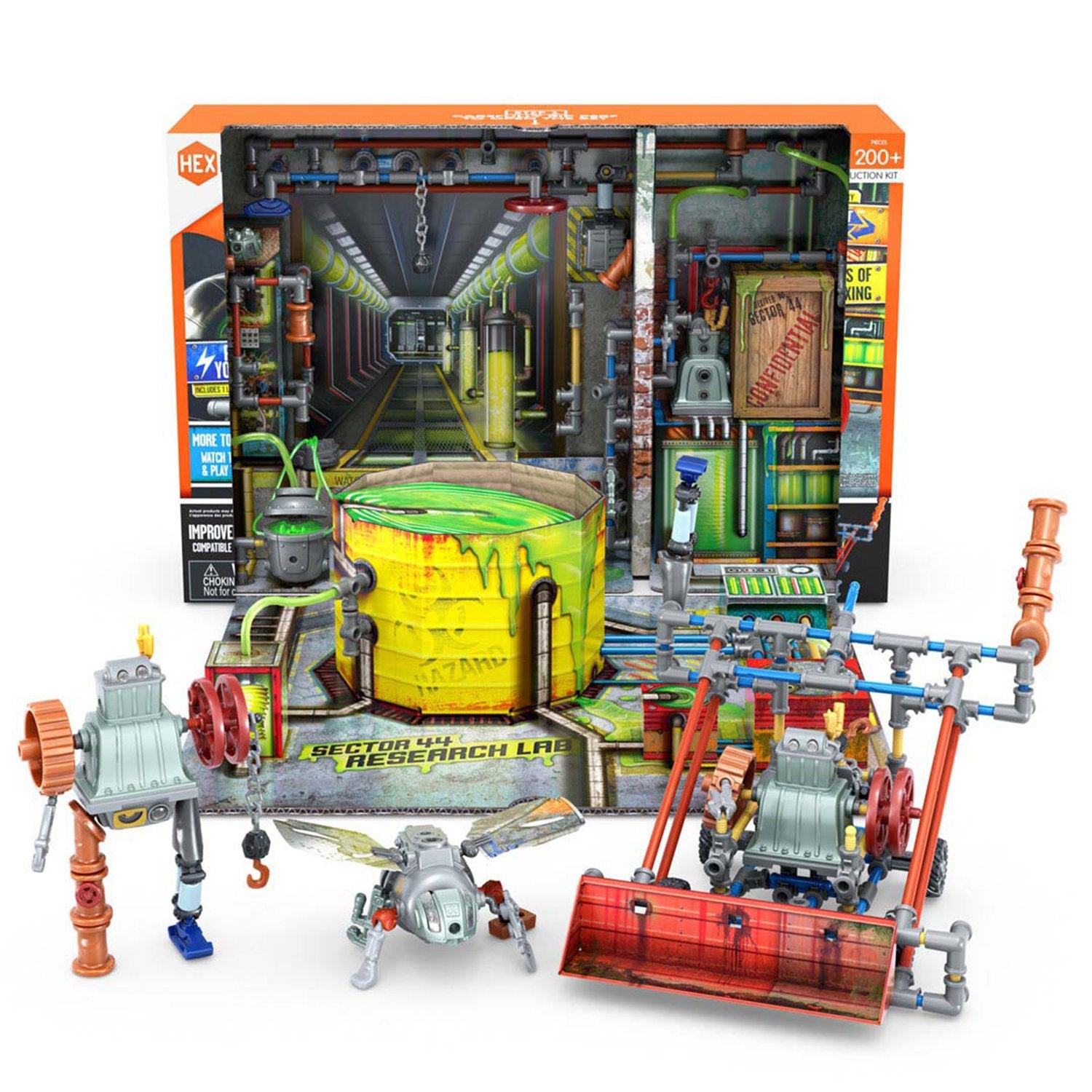 HEXBUG 430-7131 JUNKBOTS Small Factory Habitat - Sector 44 Research Lab Fabrik Habitat Metro Kanalisationssystem