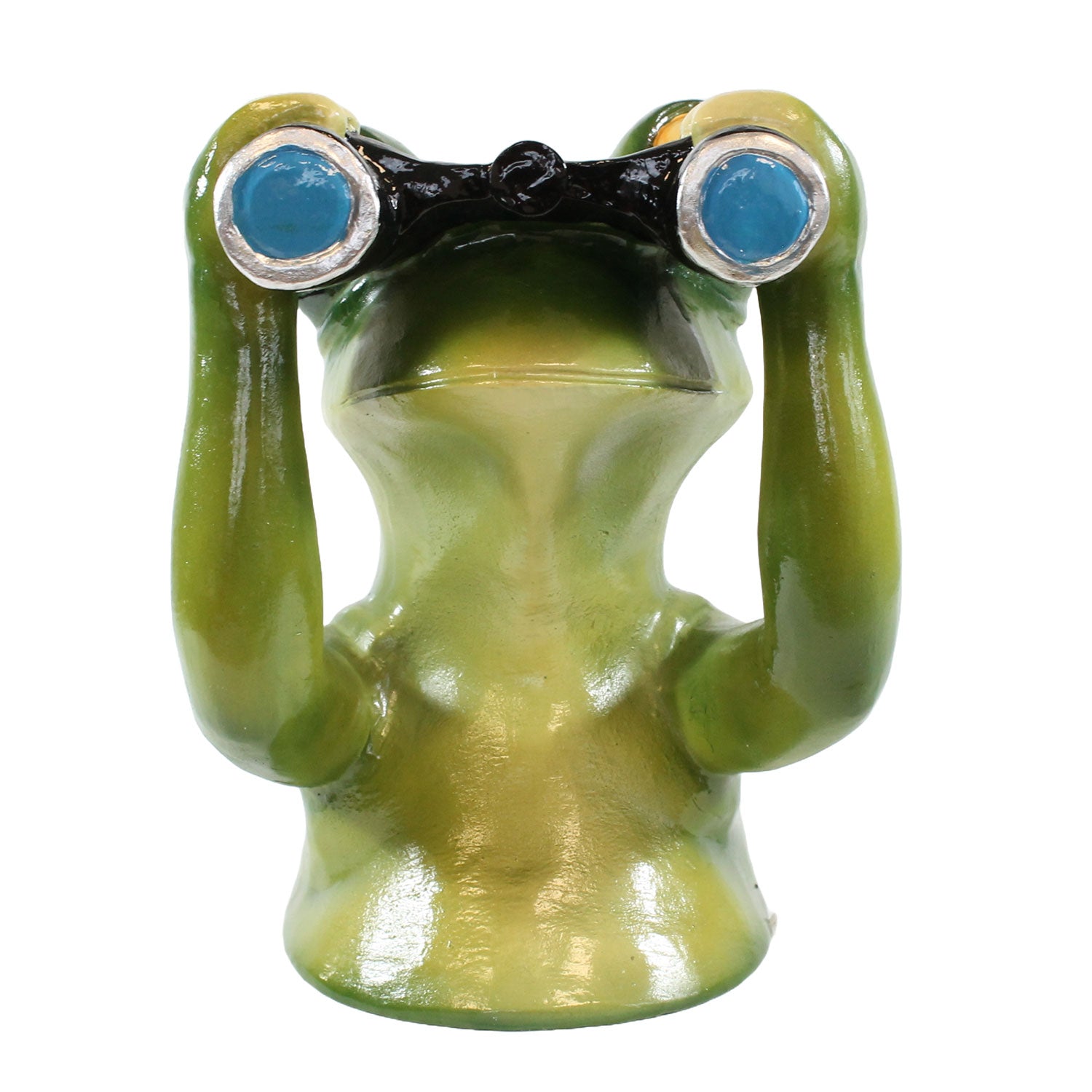 Frosch Figur mit Fernglas Frosch Deko auch als Gartenstecker Frosch Figuren für den Garten