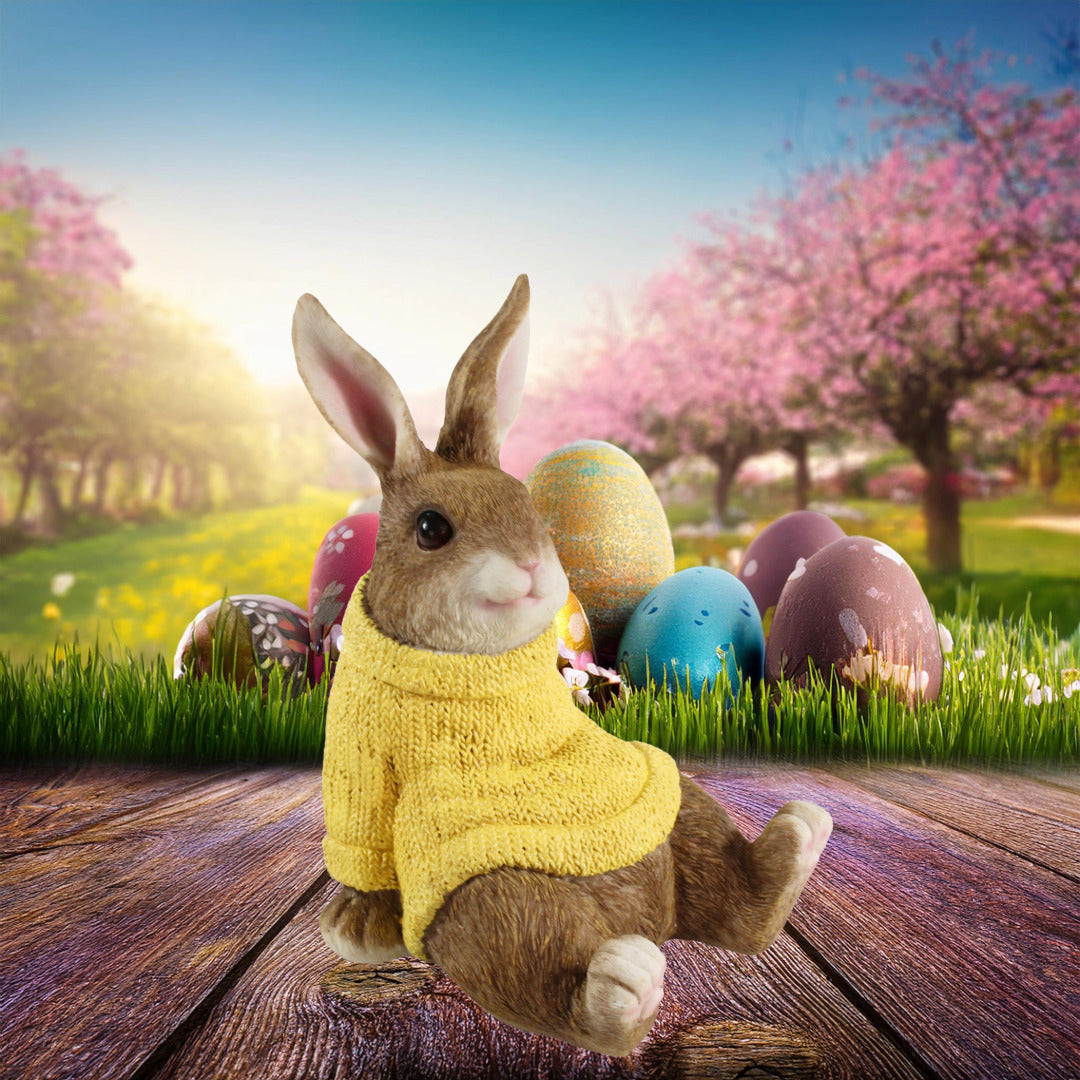 Dekohasen mit Pullover Osterhase Deko klein Deko Hasen für den Garten versch. Farben