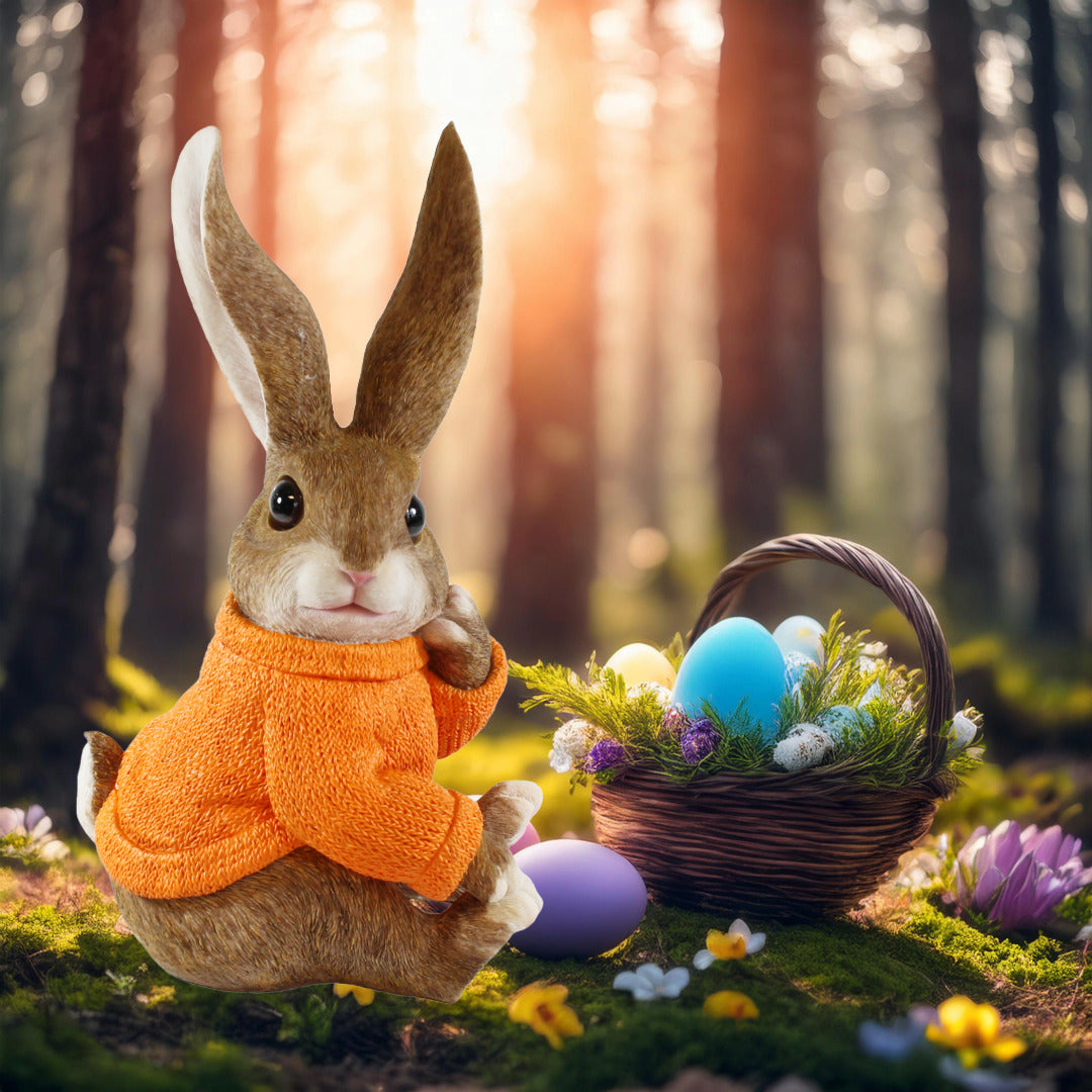 Dekohasen XL mit Pullover Osterhase Deko groß Deko Hasen für den Garten versch. Farben