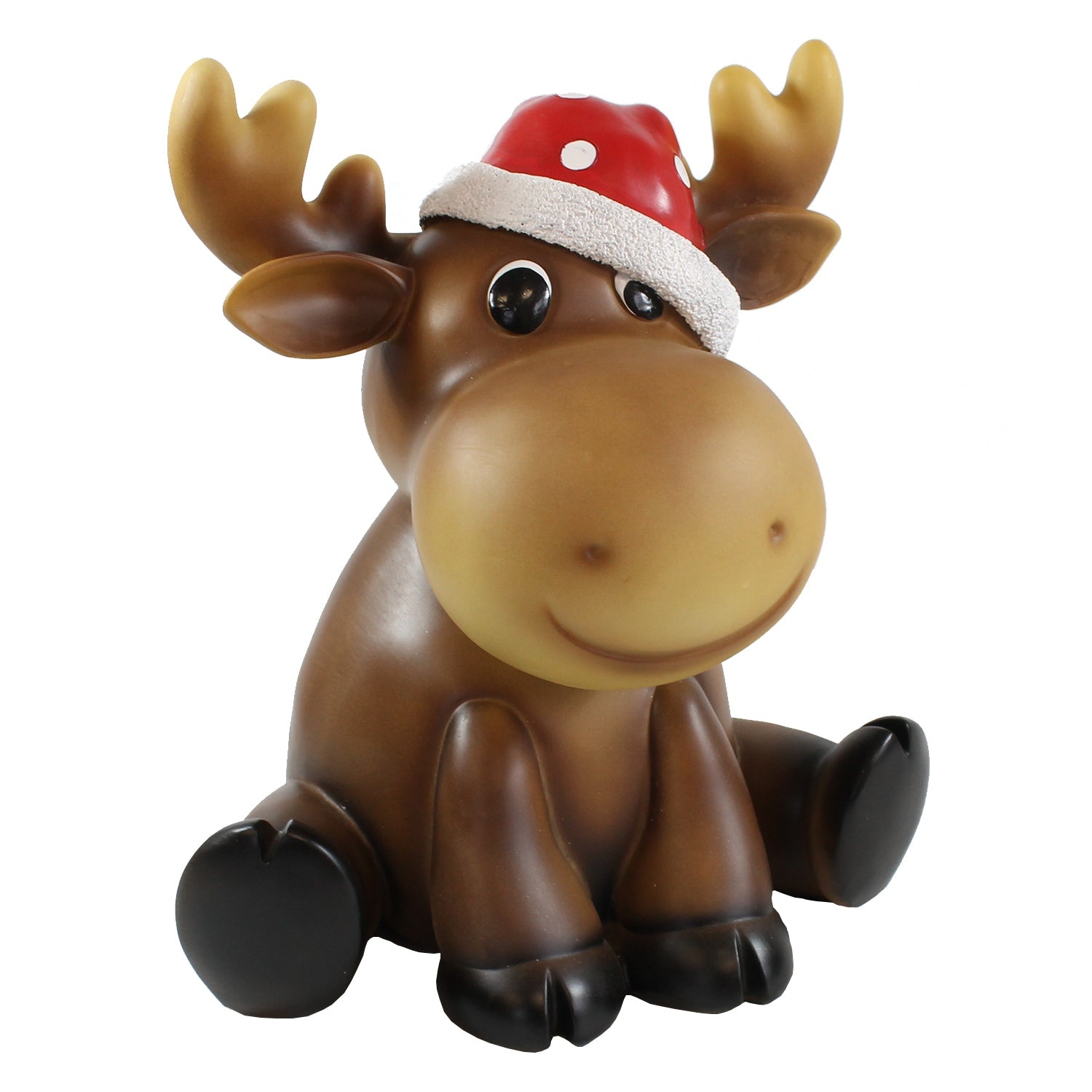 Deko Weihnachtselch Noel Elch Deko Figur Handbemalte Dekofigur aus Polyresin für den Innenbereich