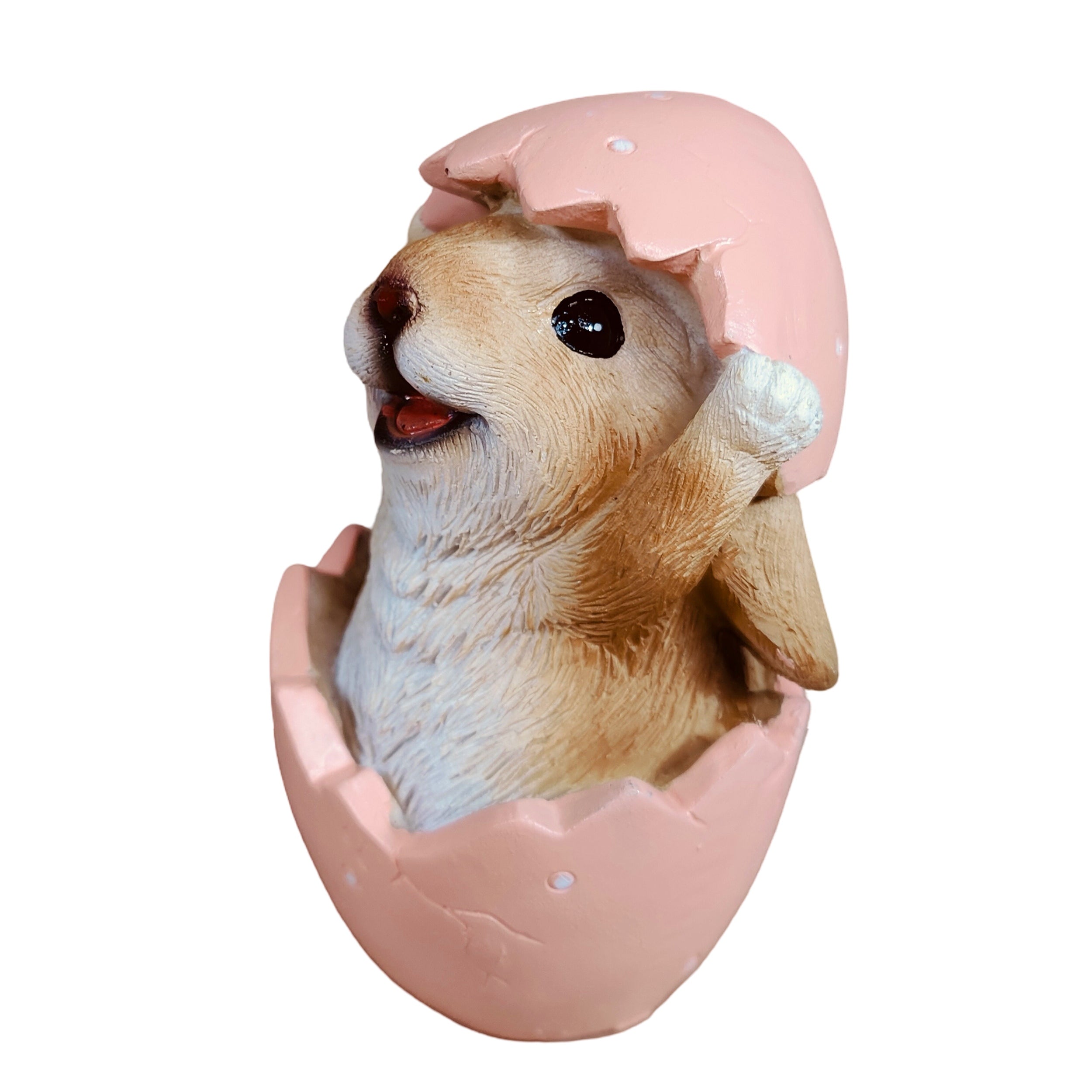 Hasenfigur im Ei als Deko Hase - Osterhase Figur für Osterdeko, Frühlingsdeko & Ostern zu Hause