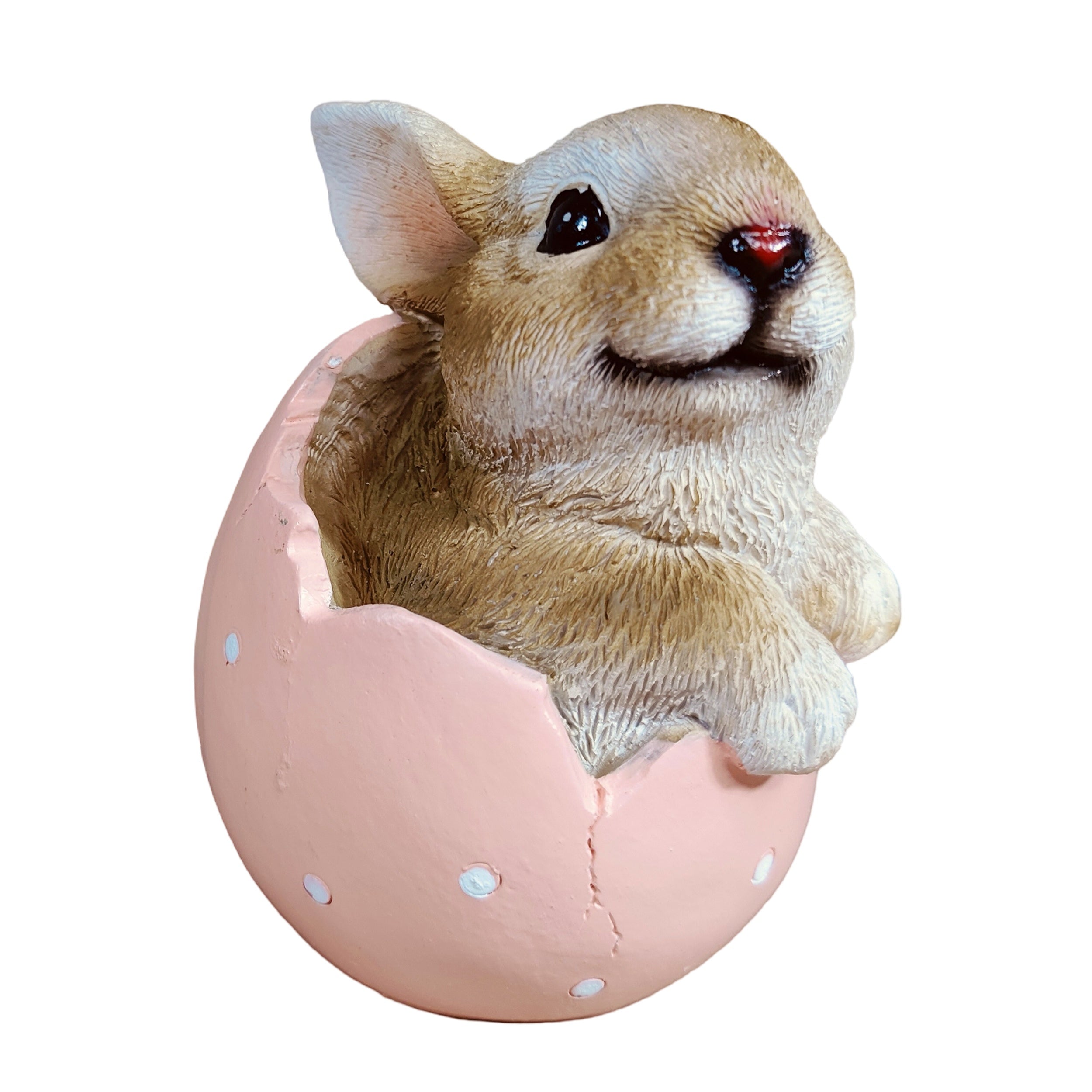 Hasenfigur im Ei als Deko Hase - Osterhase Figur für Osterdeko, Frühlingsdeko & Ostern zu Hause