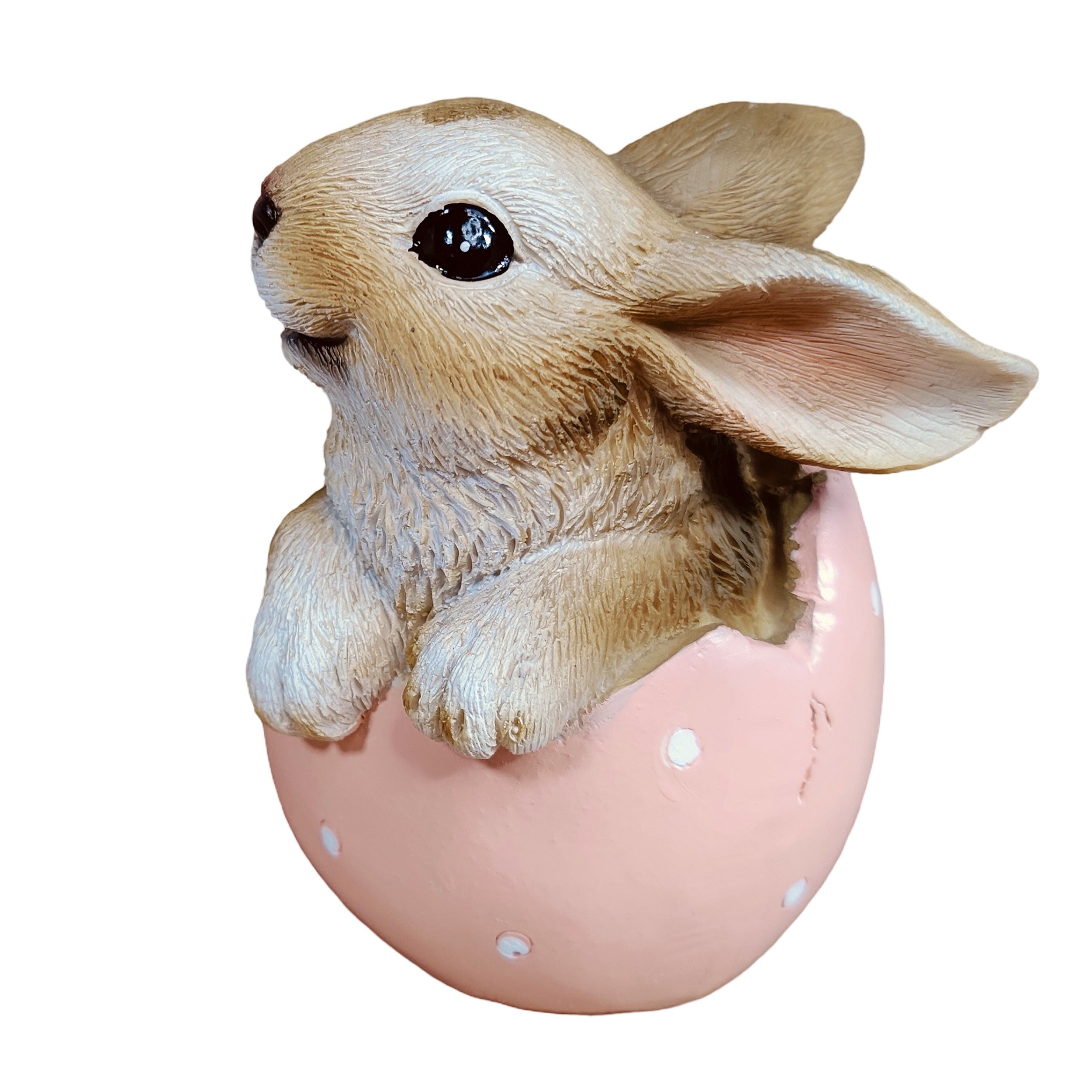 Hasenfigur im Ei als Deko Hase - Osterhase Figur für Osterdeko, Frühlingsdeko & Ostern zu Hause