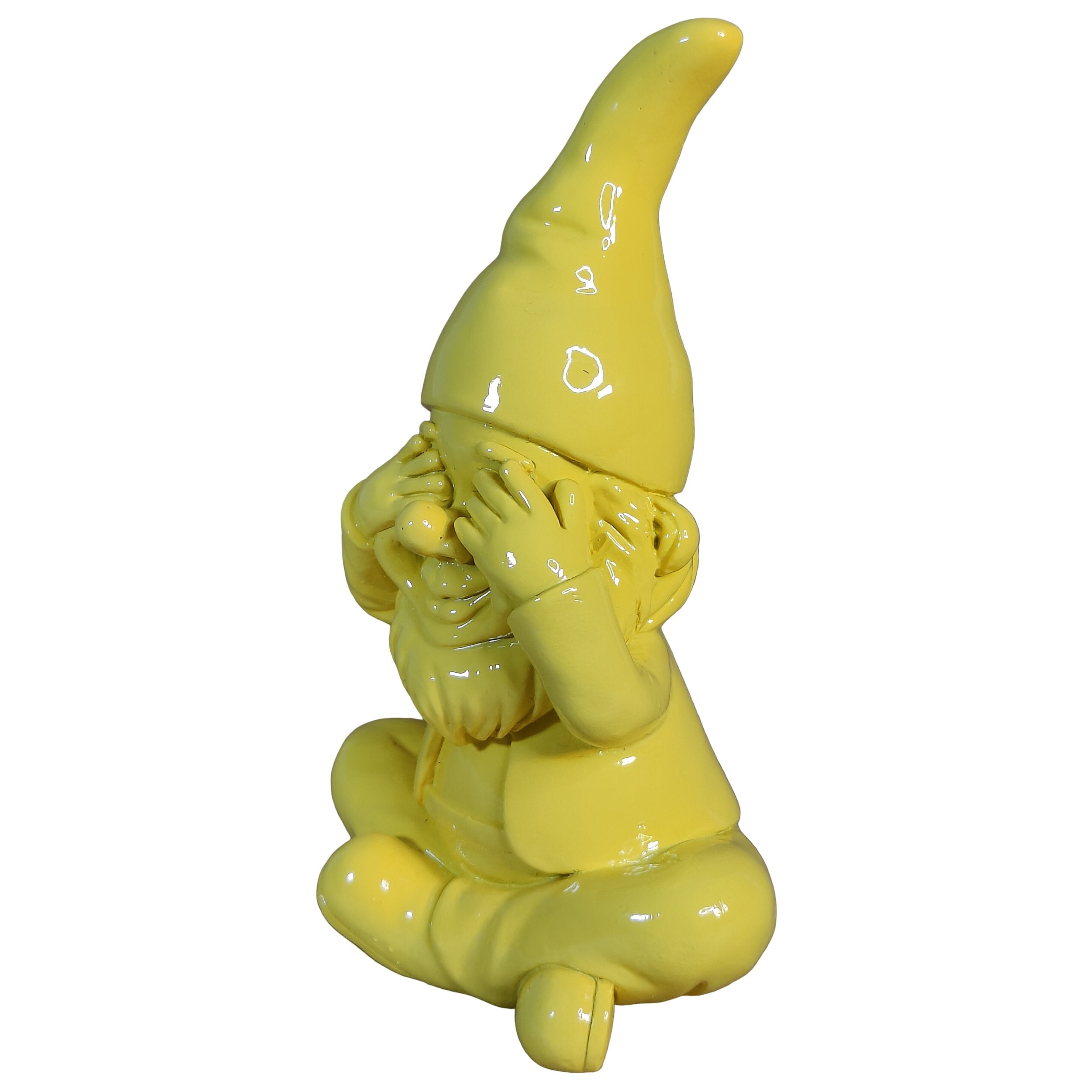 Gartenzwerg nichts sehen -GartenPoser- Zwerg Deko in Pastell Hochglanz 2 Größen 6 Farben (BlindPoser)