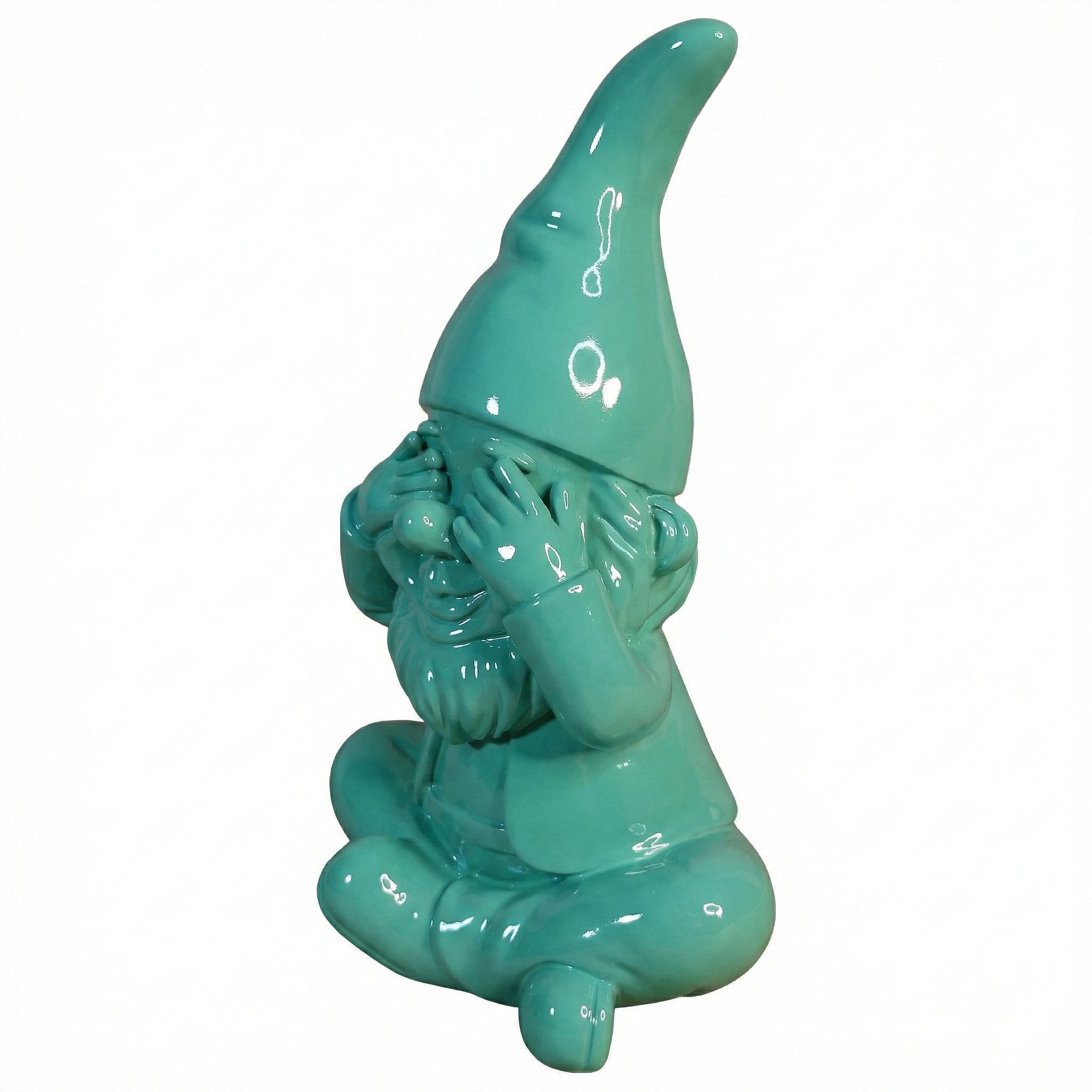 Gartenzwerg nichts sehen -GartenPoser- Zwerg Deko in Pastell Hochglanz 2 Größen 6 Farben (BlindPoser)