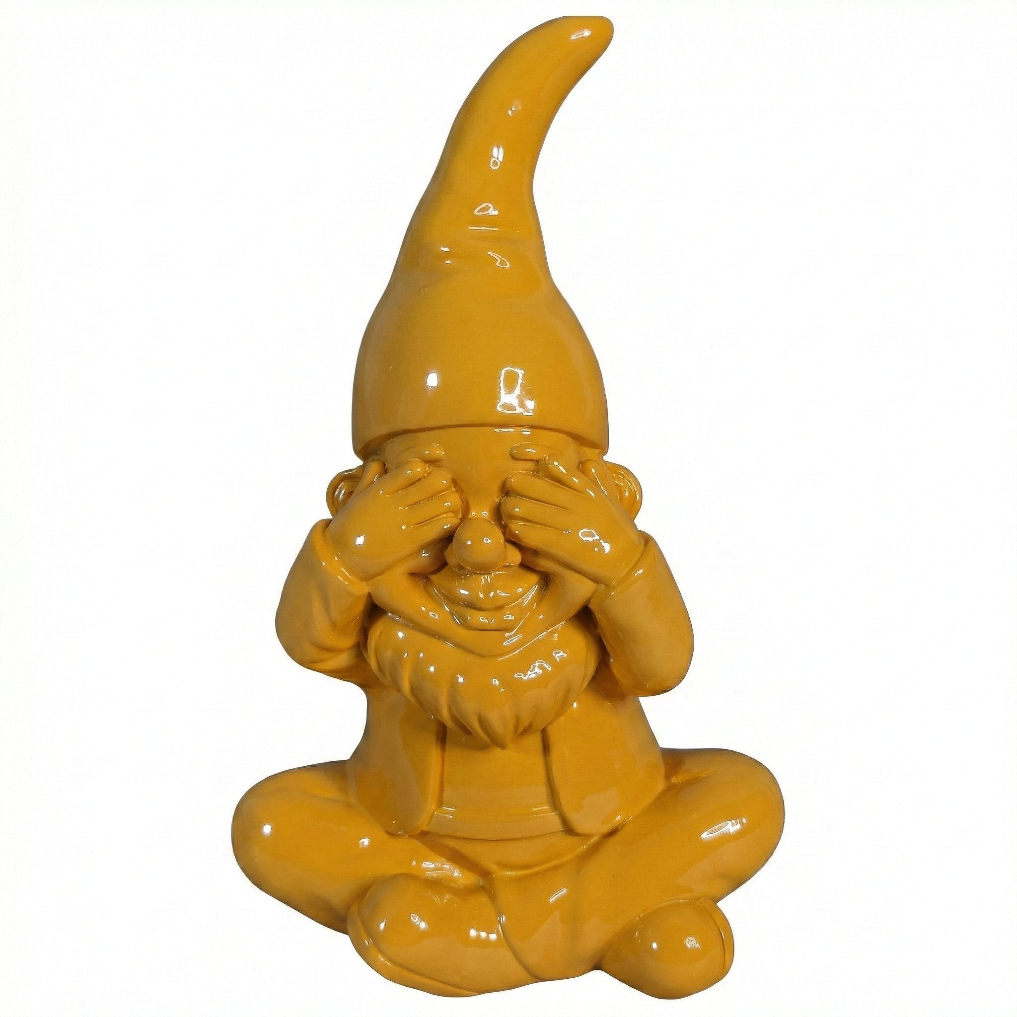 Gartenzwerg nichts sehen -GartenPoser- Zwerg Deko in Pastell Hochglanz 2 Größen 6 Farben (BlindPoser)