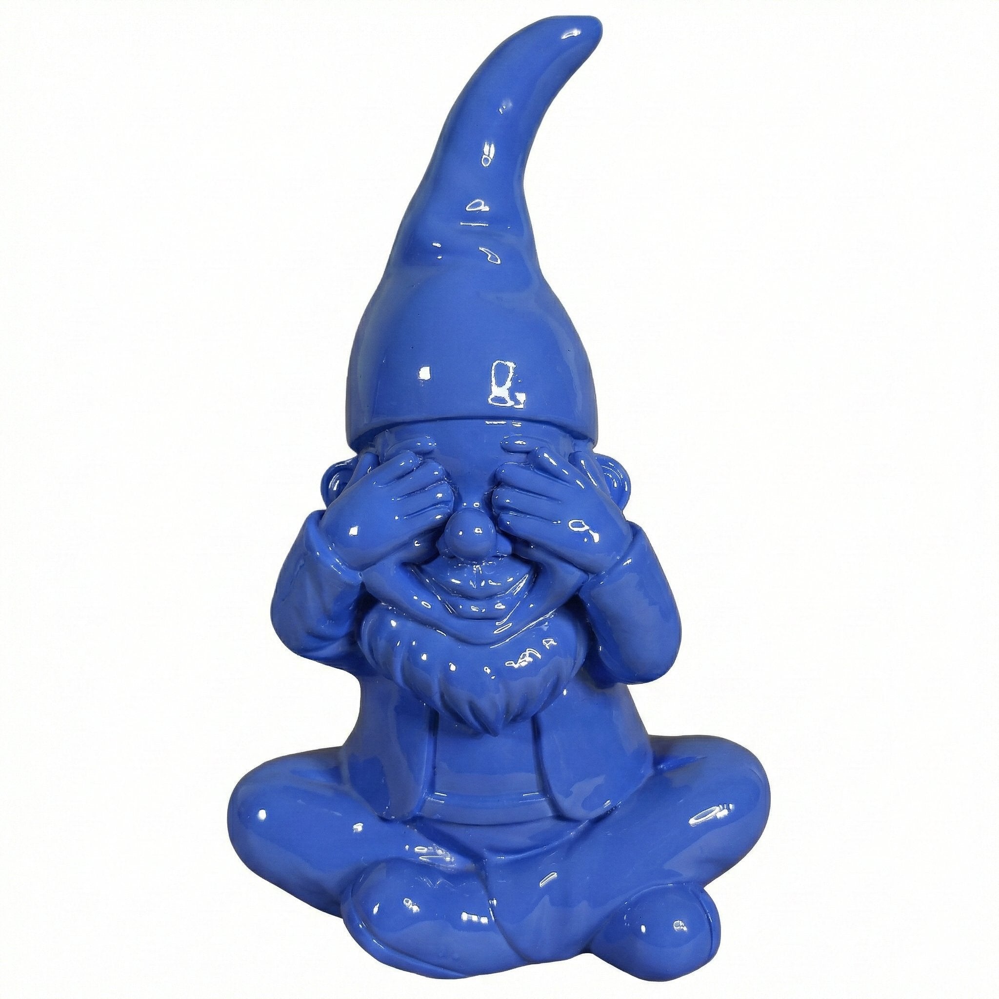 Gartenzwerg nichts sehen -GartenPoser- Zwerg Deko in Pastell Hochglanz 2 Größen 6 Farben (BlindPoser)