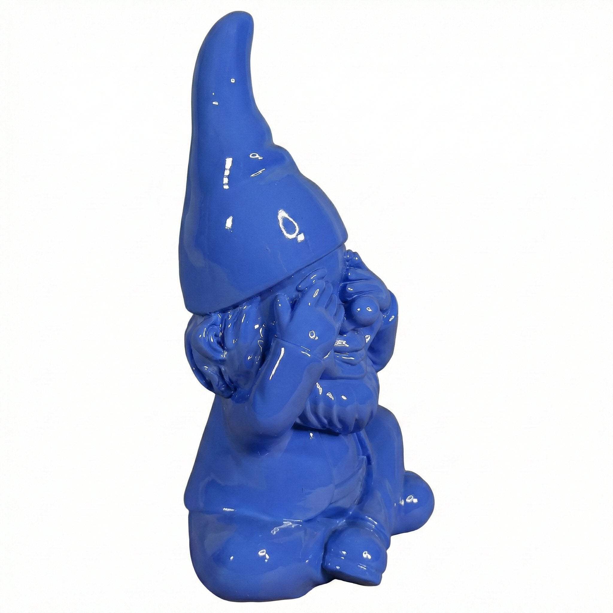 Gartenzwerg nichts sehen -GartenPoser- Zwerg Deko in Pastell Hochglanz 2 Größen 6 Farben (BlindPoser)