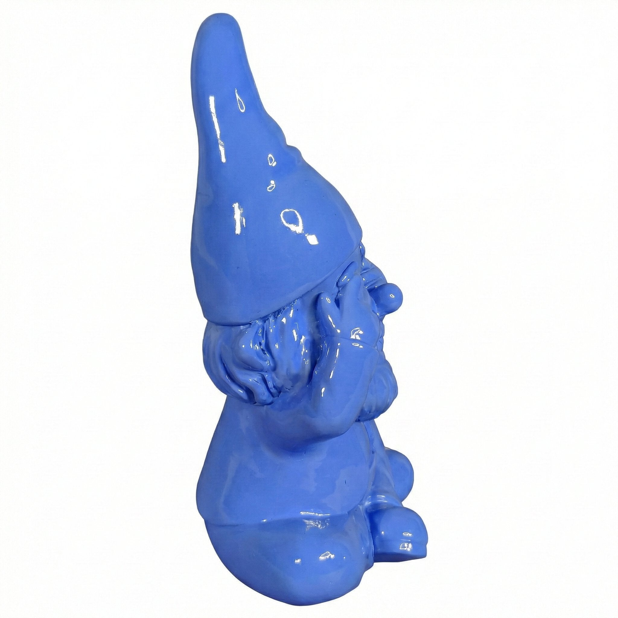 Gartenzwerg nichts sehen -GartenPoser- Zwerg Deko in Pastell Hochglanz 2 Größen 6 Farben (BlindPoser)