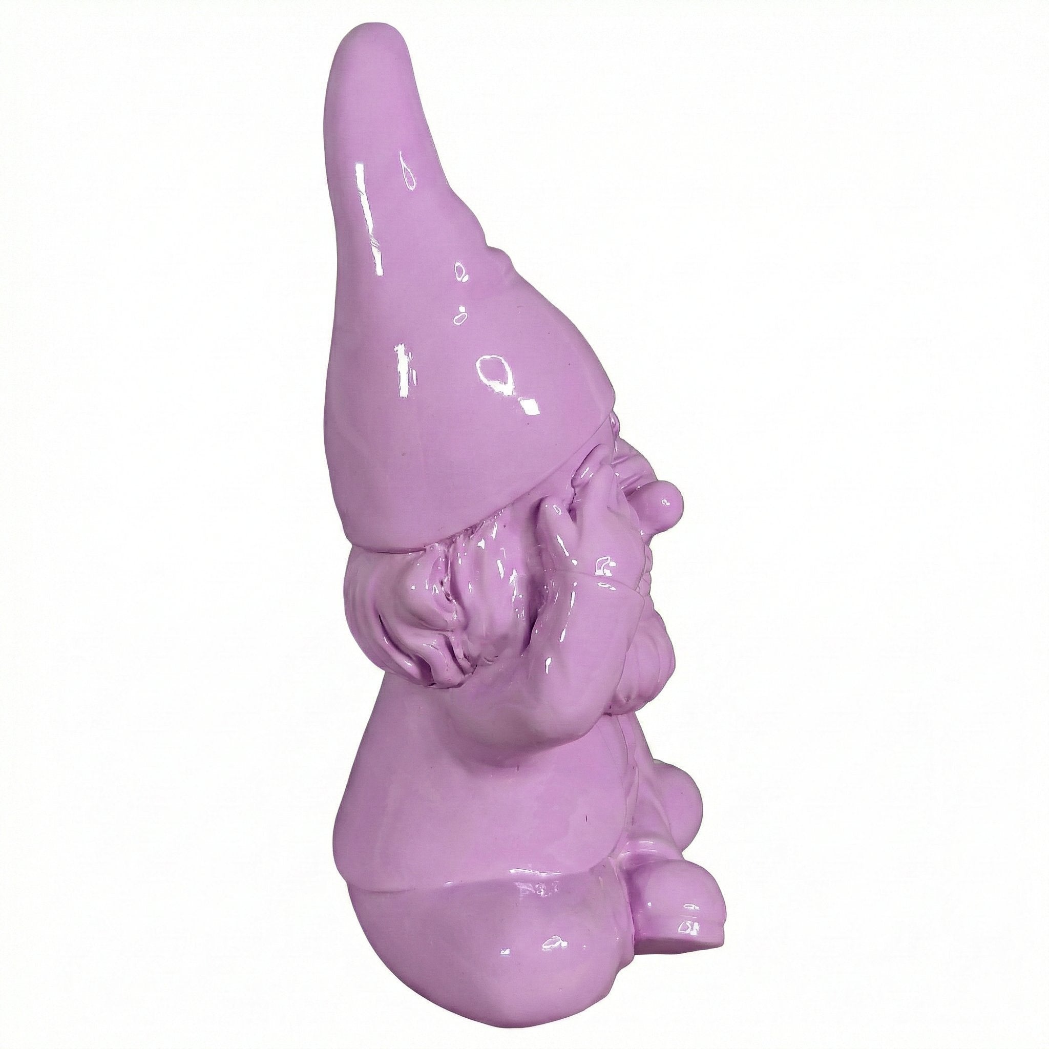 Gartenzwerg nichts sehen -GartenPoser- Zwerg Deko in Pastell Hochglanz 2 Größen 6 Farben (BlindPoser)