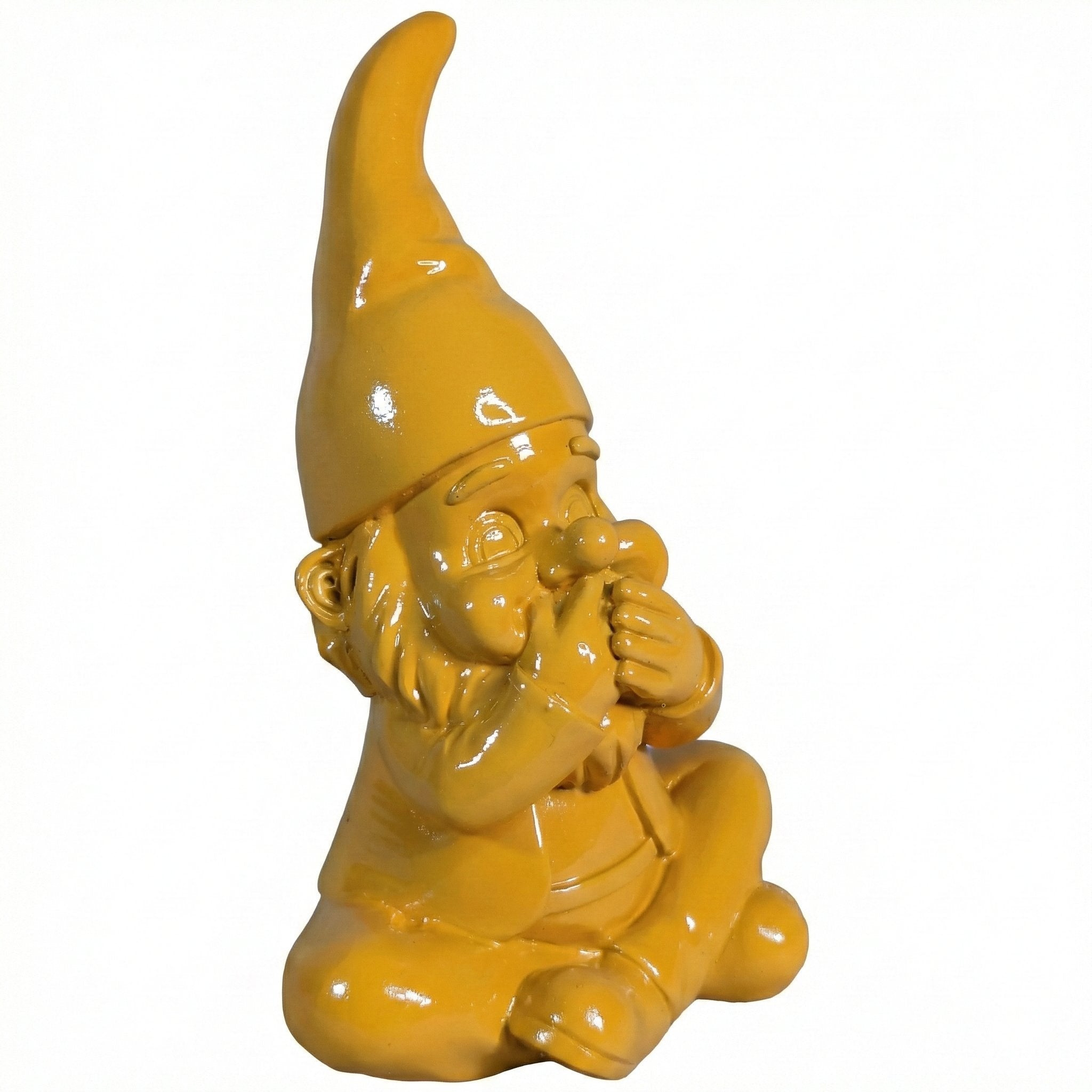 Gartenzwerg nichts sagen -GartenPoser- Zwerg Deko in Pastell Hochglanz 2 Größen 6 Farben (MutePoser)