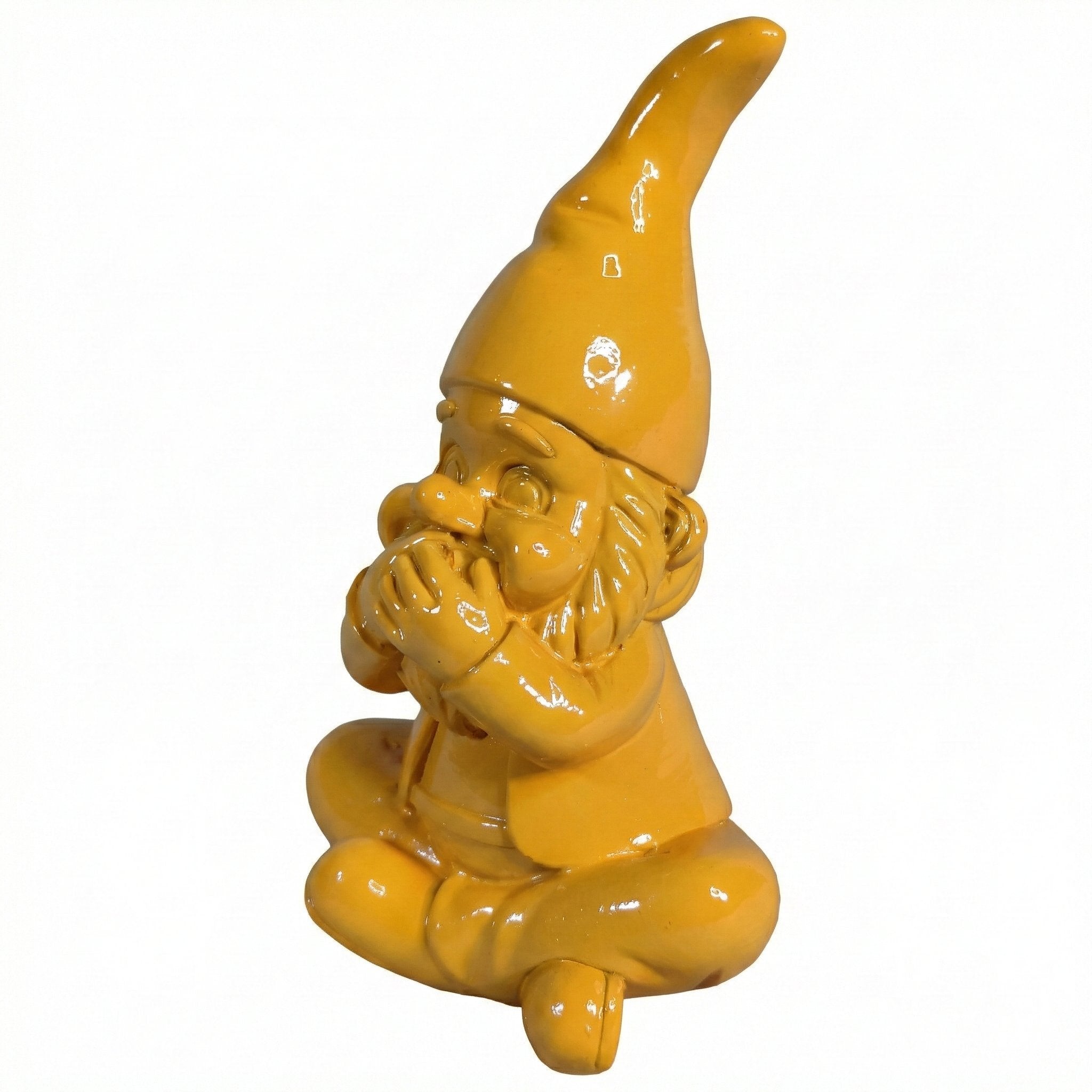 Gartenzwerg nichts sagen -GartenPoser- Zwerg Deko in Pastell Hochglanz 2 Größen 6 Farben (MutePoser)