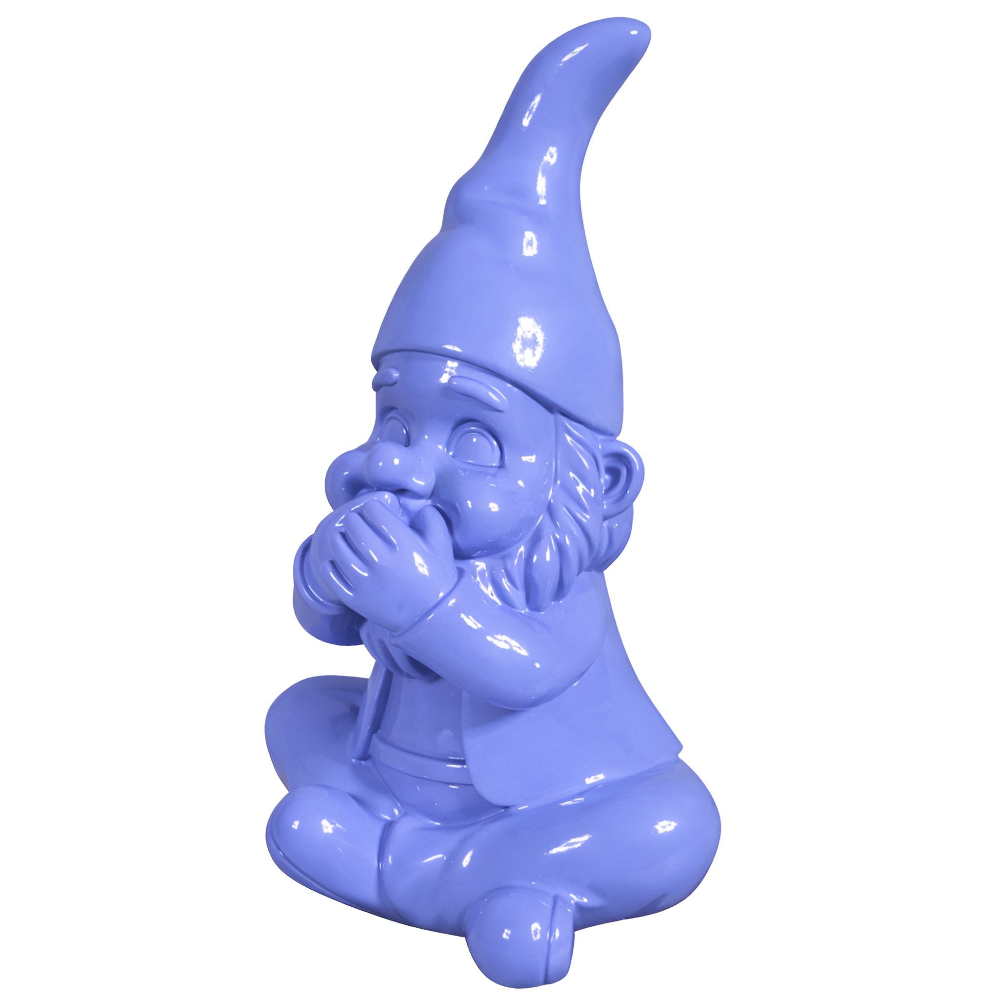 Gartenzwerg nichts sagen -GartenPoser- Zwerg Deko in Pastell Hochglanz 2 Größen 6 Farben (MutePoser)