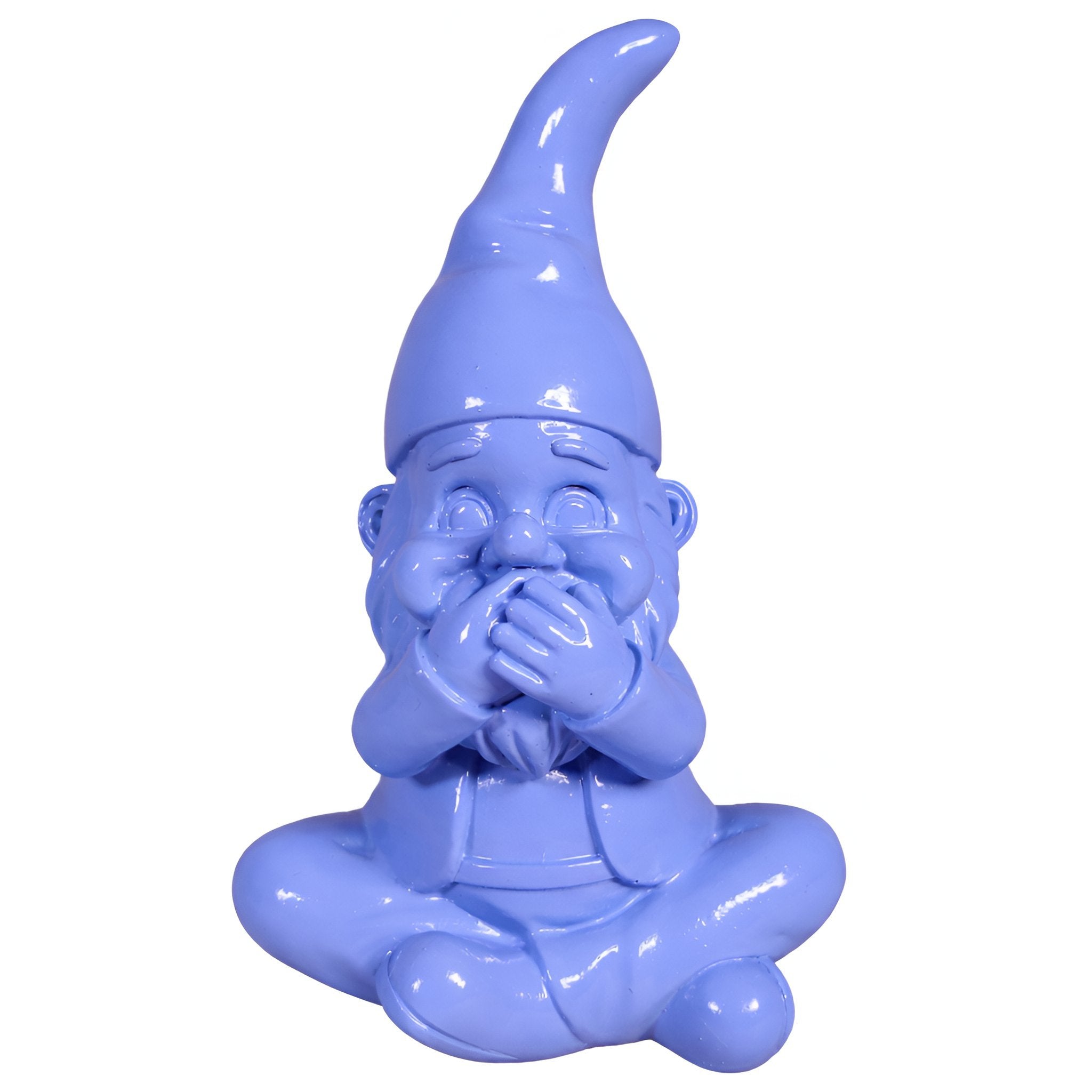 Gartenzwerg nichts sagen -GartenPoser- Zwerg Deko in Pastell Hochglanz 2 Größen 6 Farben (MutePoser)